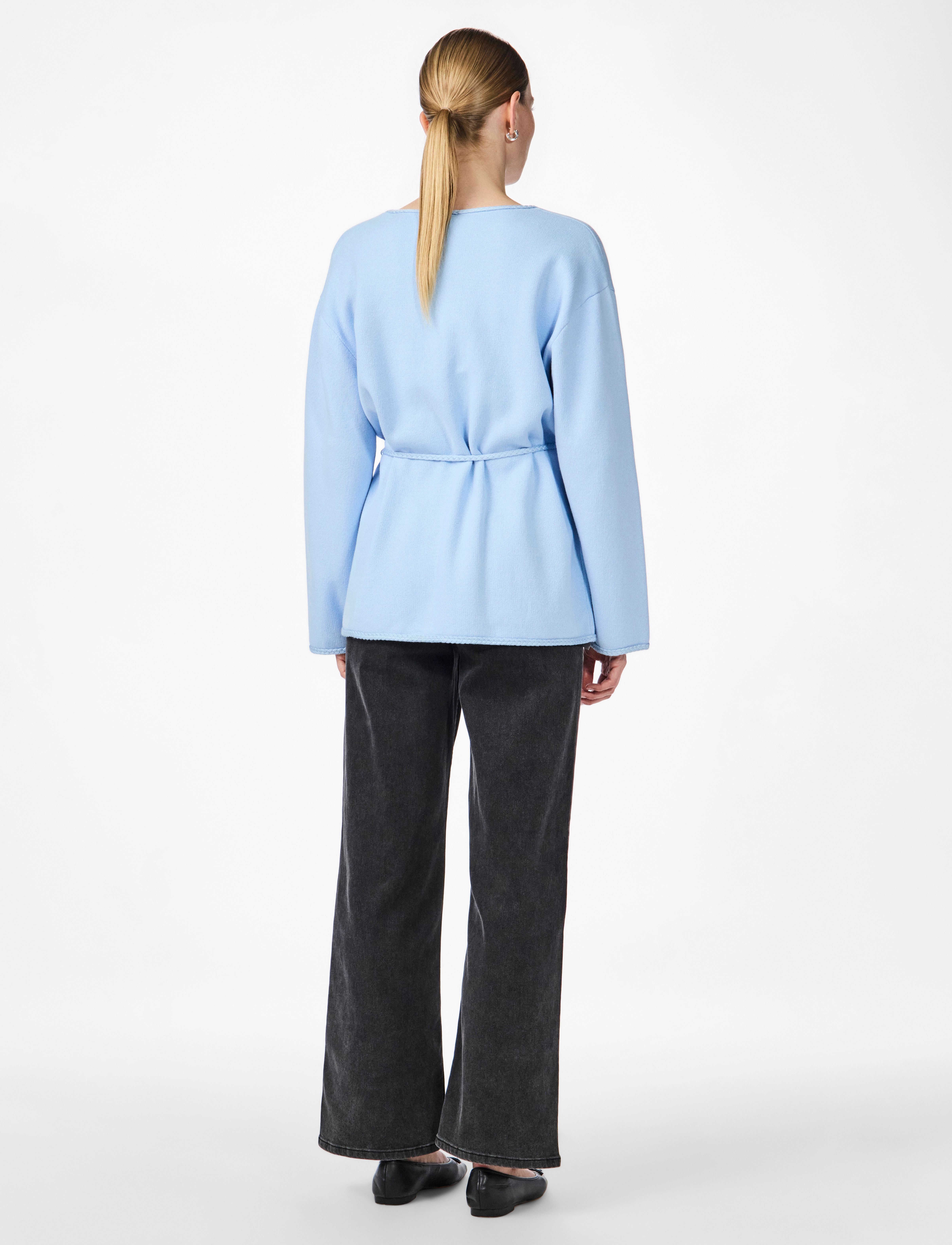 YAS - YASBREMA LS KNIT CARDIGAN - gilets - clear sky - 3