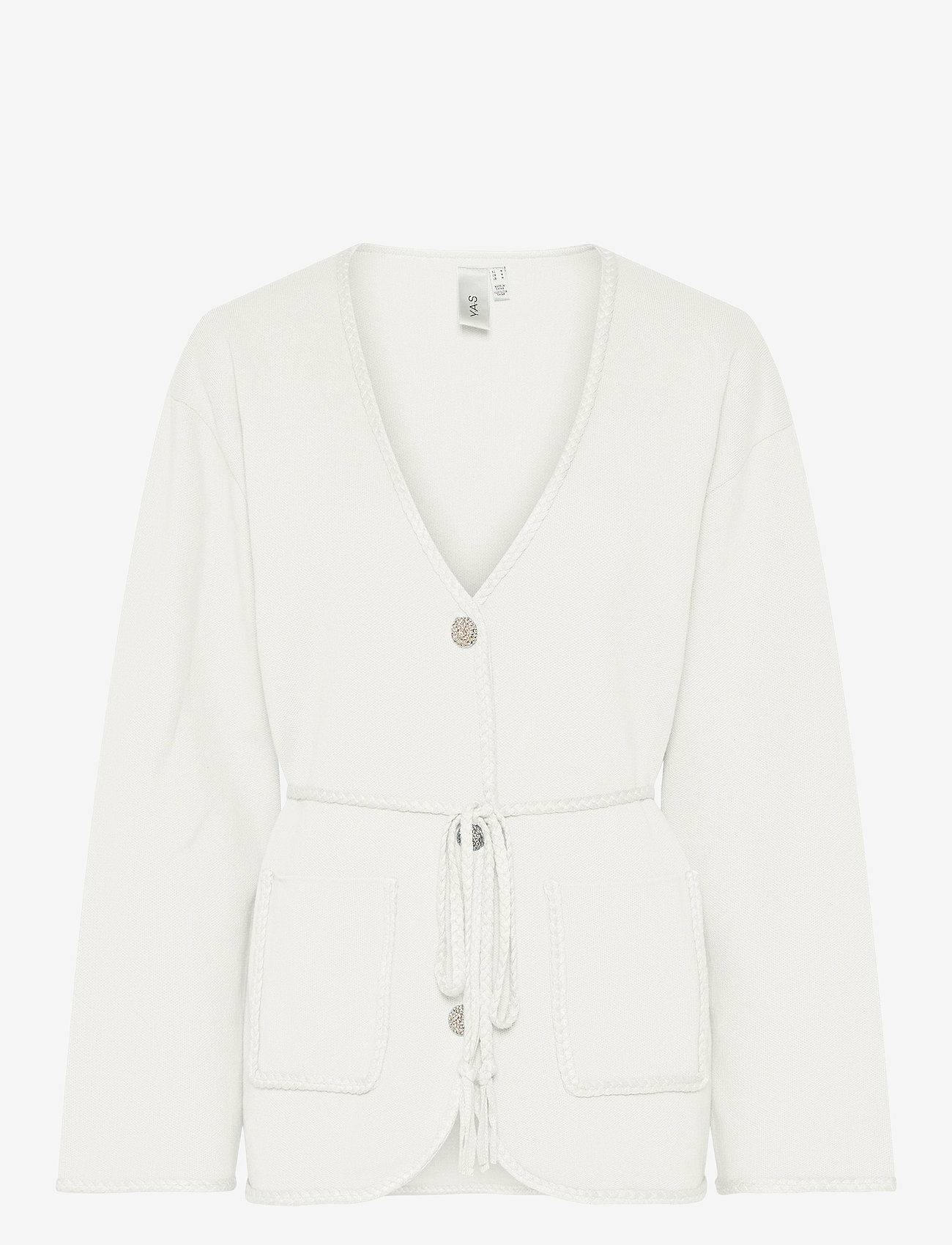YAS - YASBREMA LS KNIT CARDIGAN - cardigans - star white - 0