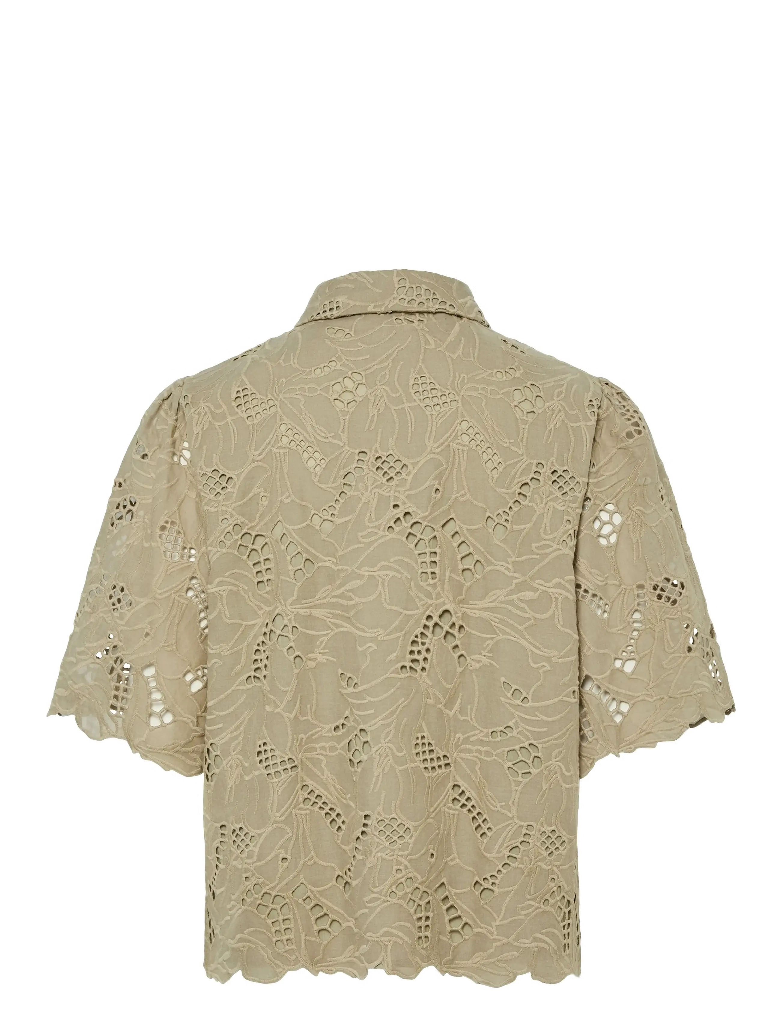 YAS - YASSAGGA 2/4 SHIRT - kortärmade skjortor - silver sage - 2
