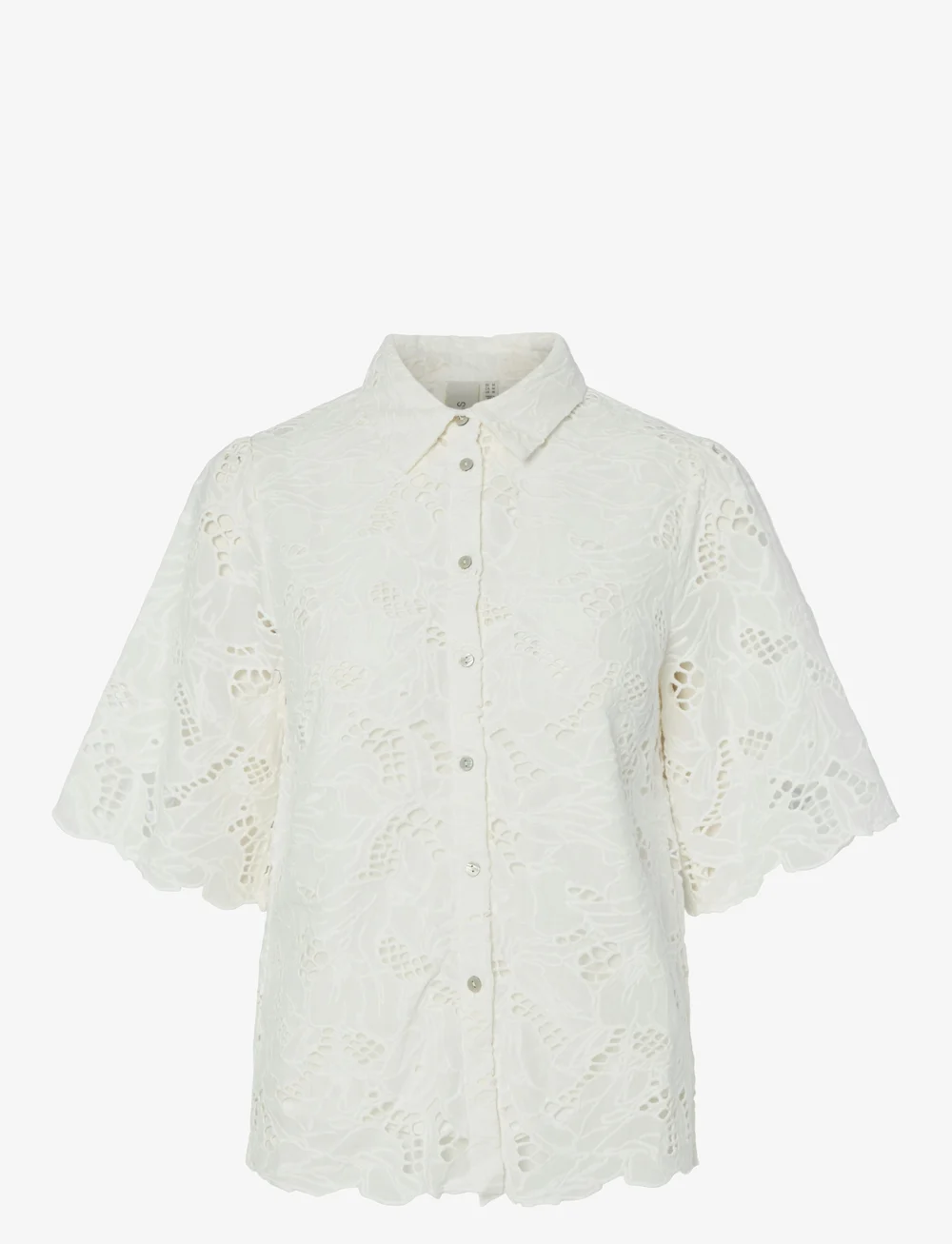 YAS - YASSAGGA 2/4 SHIRT - kurzärmlige hemden - star white - 0