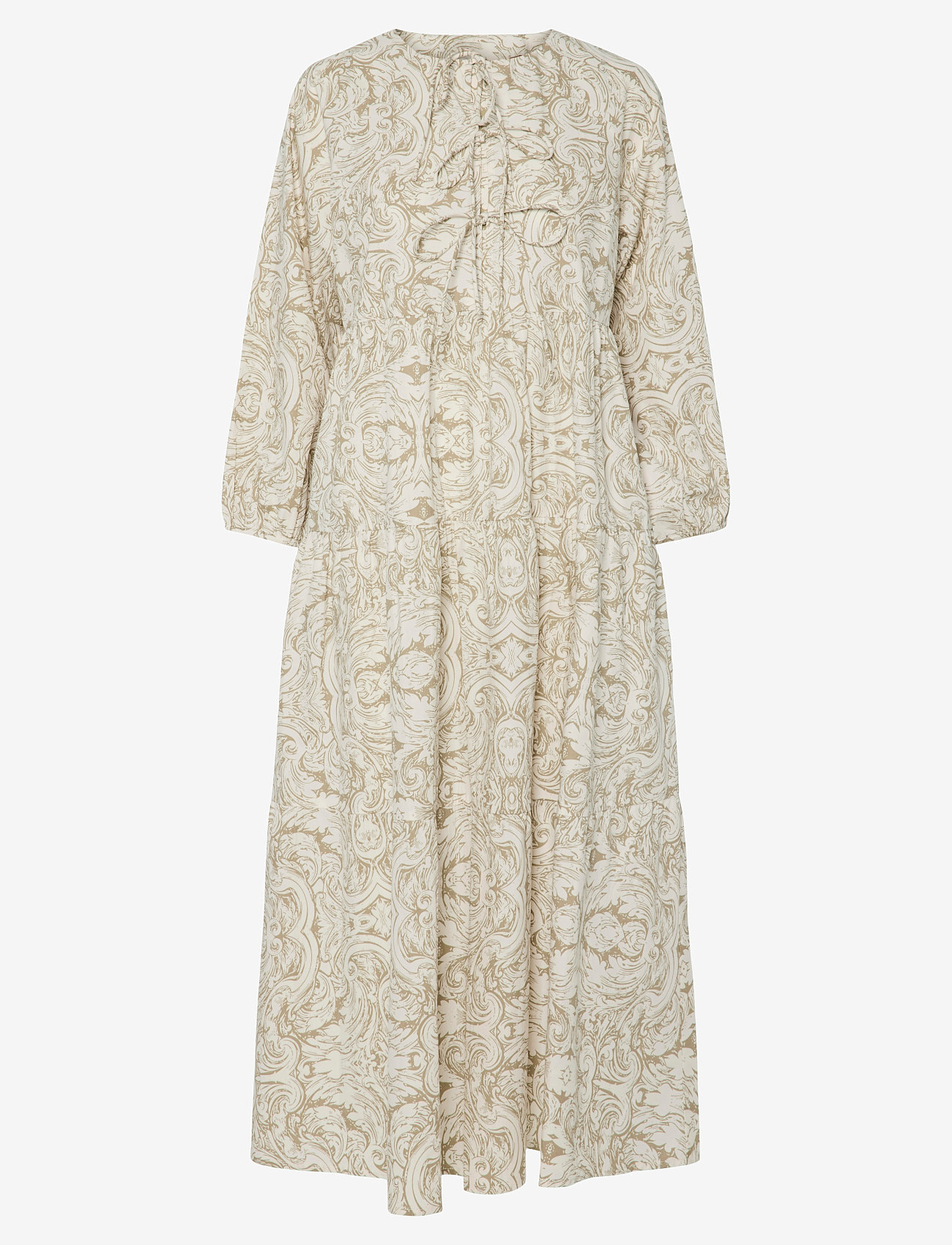 YAS YASARA 3/4 LONG DRESS S. - Klær - SILVER SAGE / green