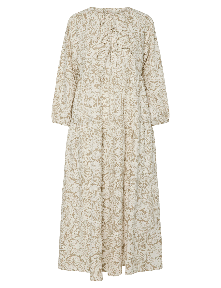 YAS - YASARA 3/4 LONG DRESS S. - sommerkjoler - silver sage - 1
