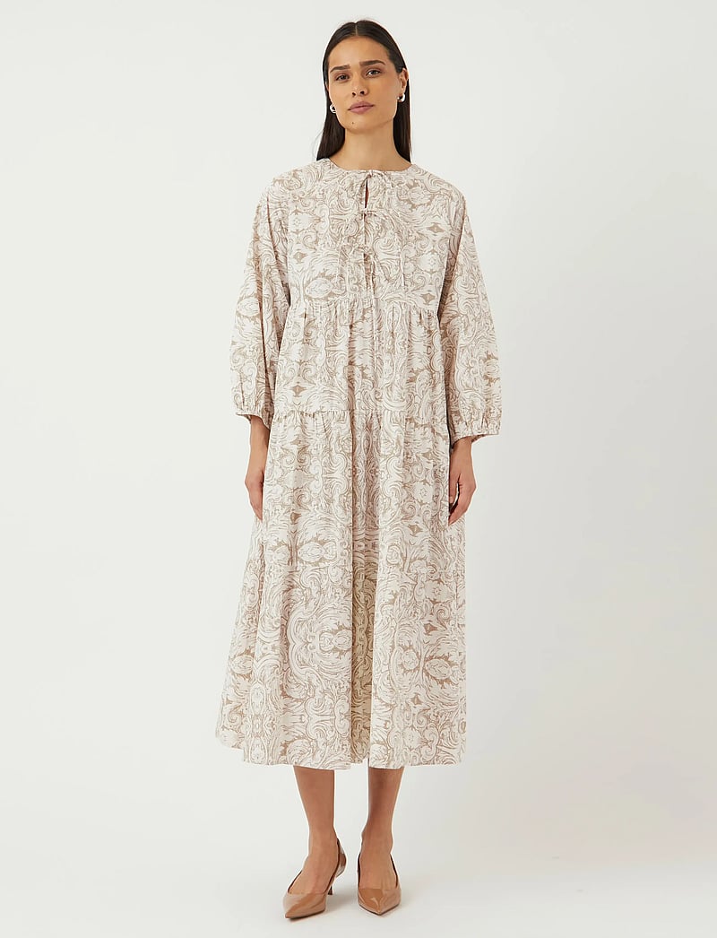 YAS - YASARA 3/4 LONG DRESS S. - sommarklänningar - silver sage - 0