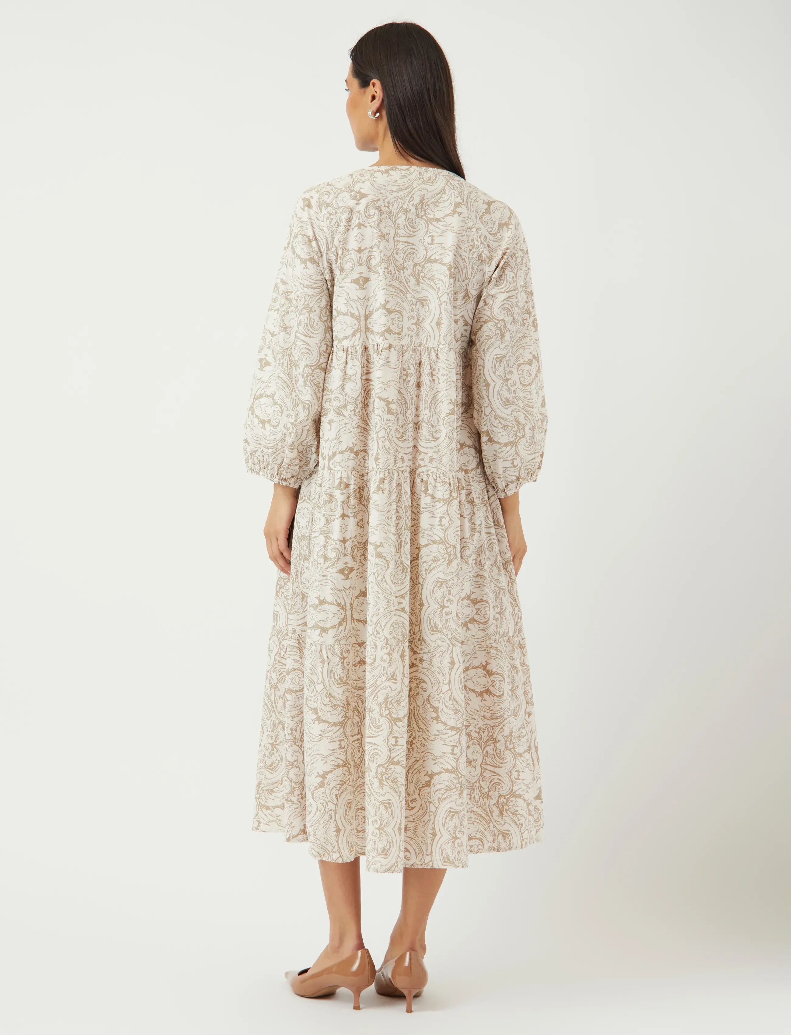 YAS - YASARA 3/4 LONG DRESS S. - sommerkjoler - silver sage - 3