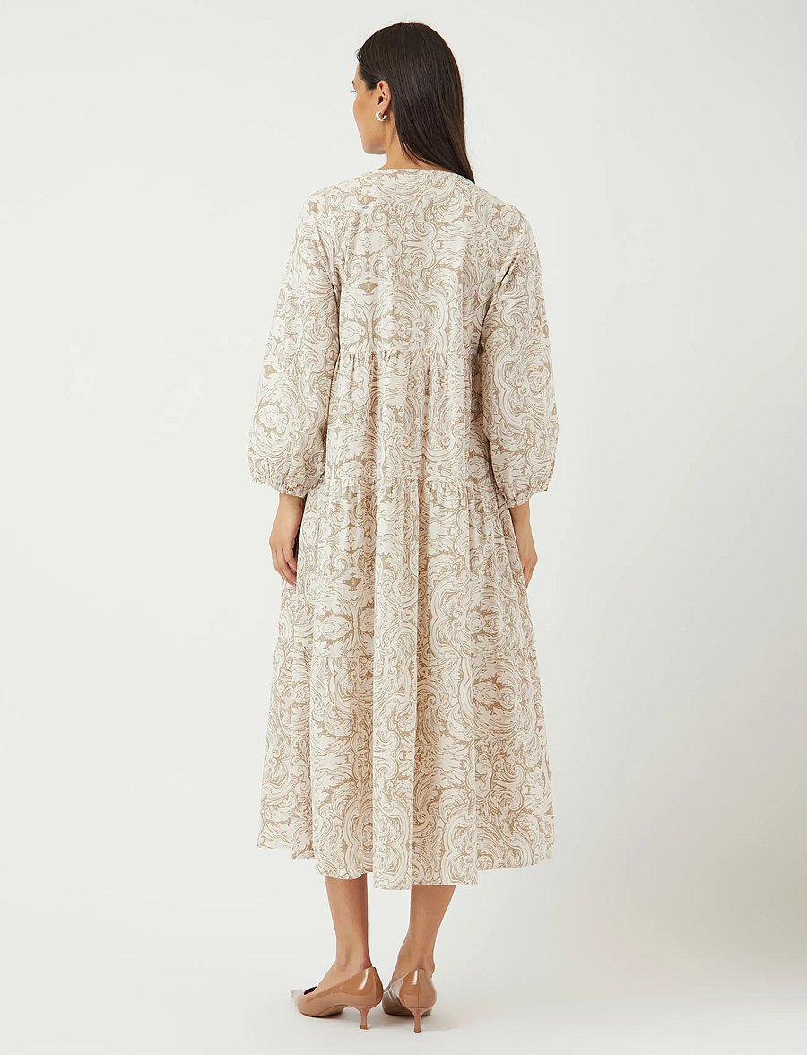 YAS - YASARA 3/4 LONG DRESS S. - sommerkjoler - silver sage - 3