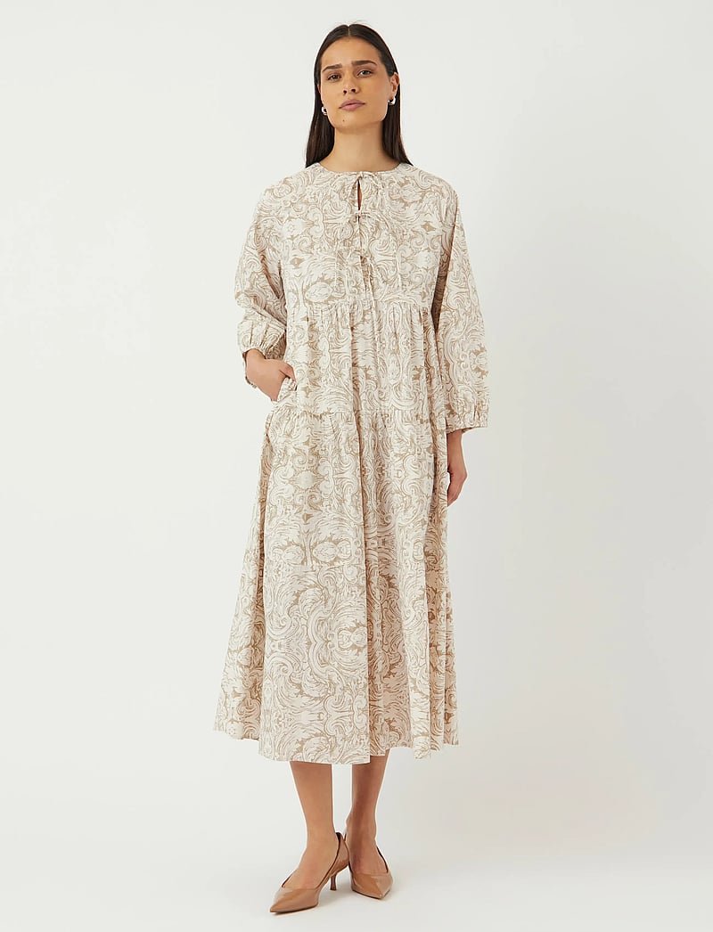 YAS - YASARA 3/4 LONG DRESS S. - sommarklänningar - silver sage - 4