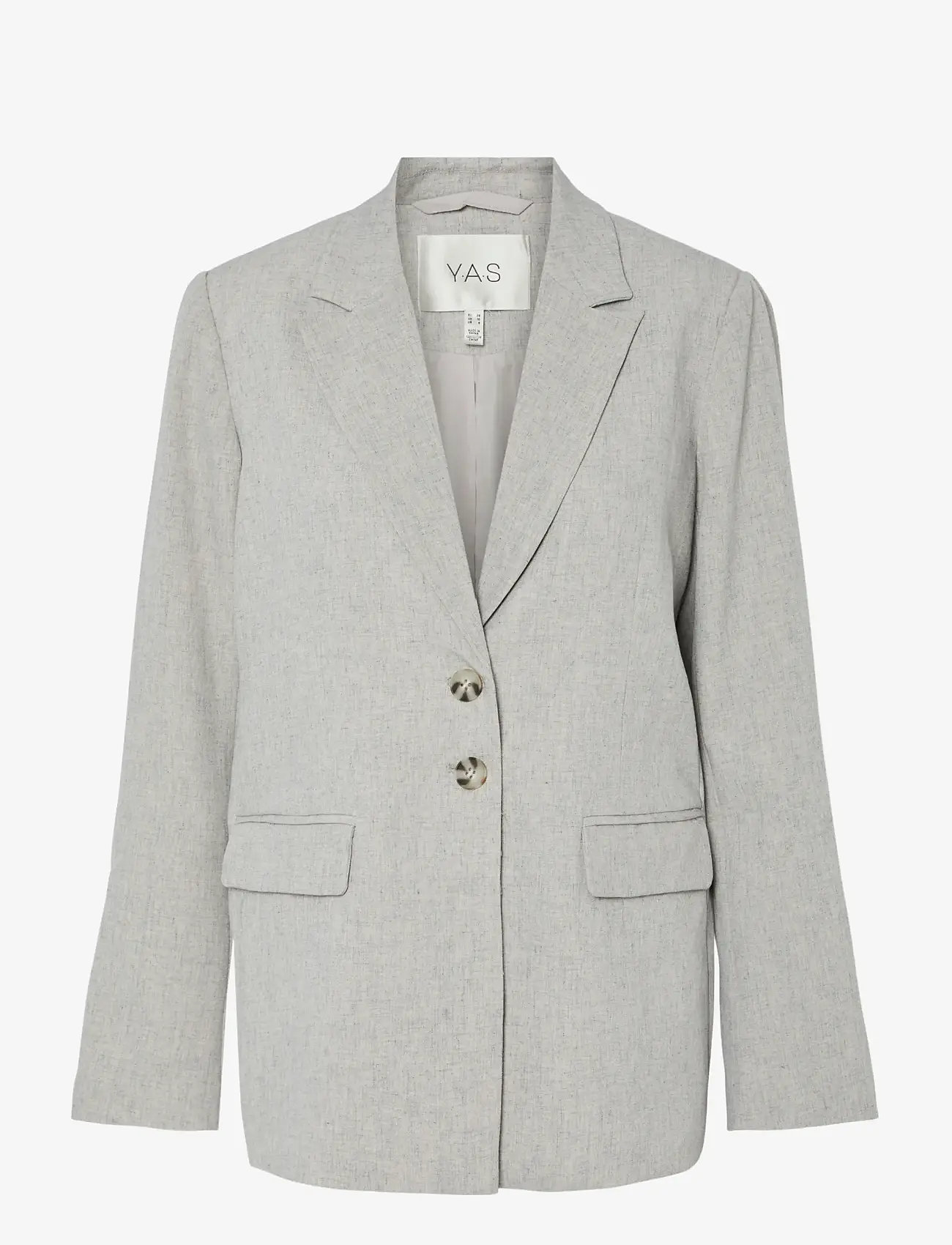 YAS - YASRIU LS BLAZER S. NOOS - Ühes joones nööpidega bleiserid - light grey melange - 1