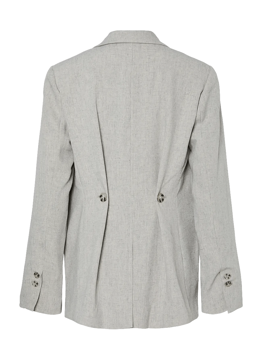 YAS - YASRIU LS BLAZER S. NOOS - einreihige blazer - light grey melange - 2