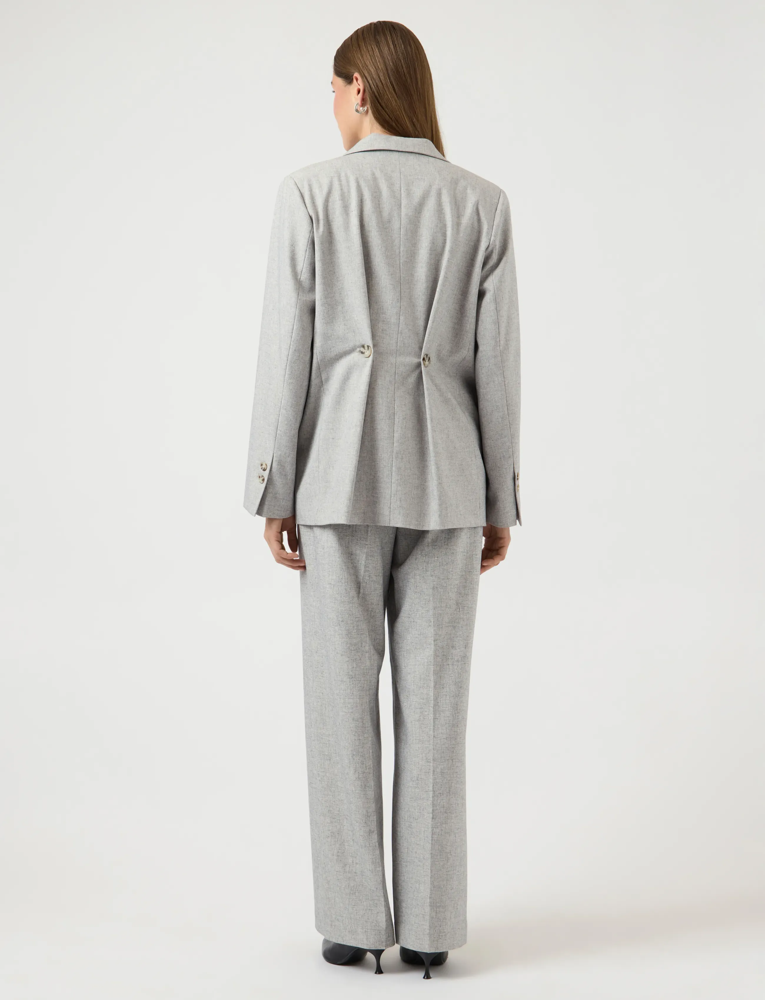 YAS - YASRIU LS BLAZER S. NOOS - marynarki z pojedynczym zapięciem - light grey melange - 3