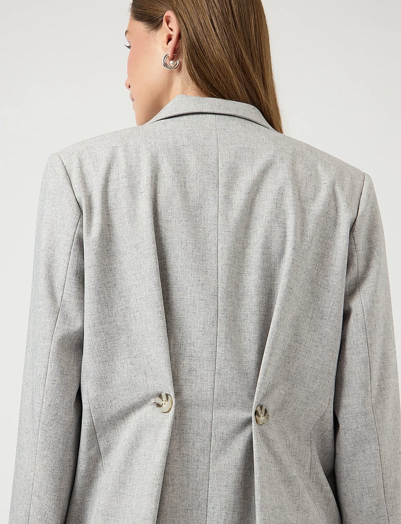 YAS - YASRIU LS BLAZER S. NOOS - einreihige blazer - light grey melange - 5