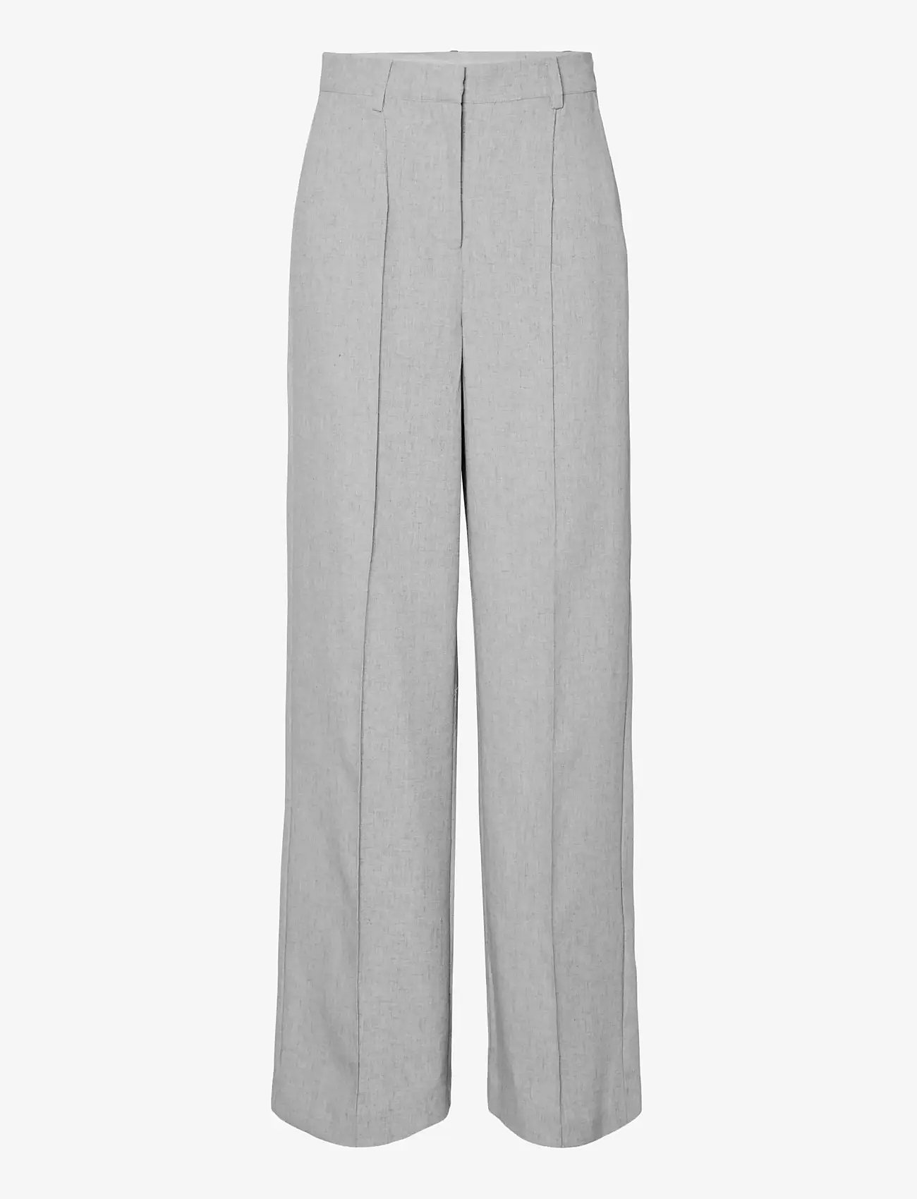 YAS - YASRIU HMW PANT S. NOOS - kostymbyxor - light grey melange - 1