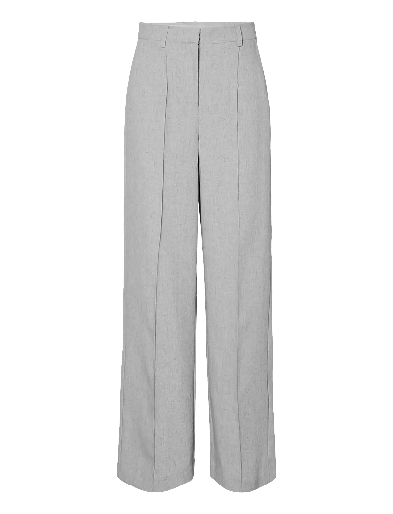 YAS - YASRIU HMW PANT S. NOOS - kostymbyxor - light grey melange - 1