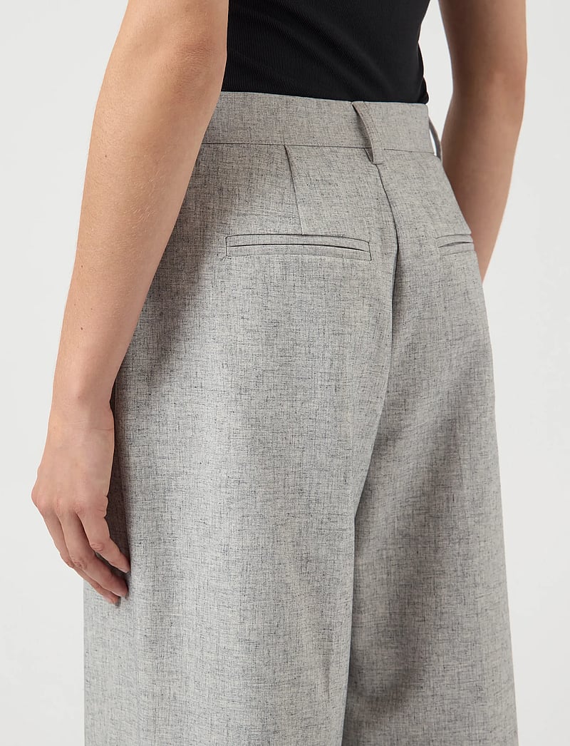 YAS - YASRIU HMW PANT S. NOOS - kostymbyxor - light grey melange - 5