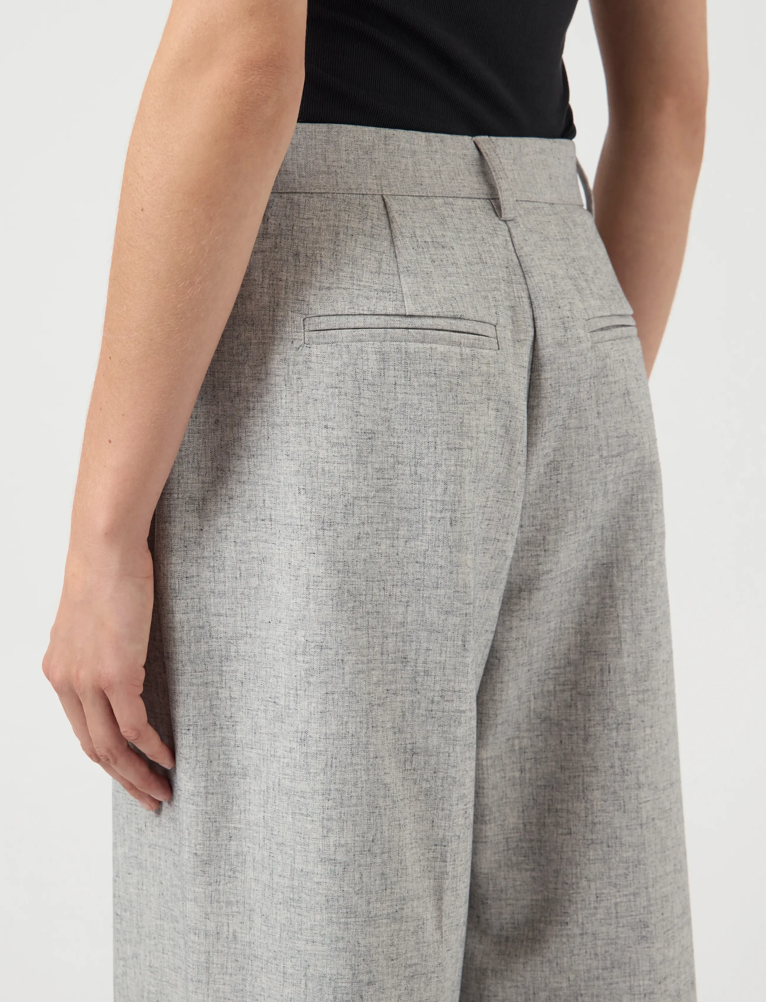 YAS - YASRIU HMW PANT S. NOOS - anzugshosen - light grey melange - 5