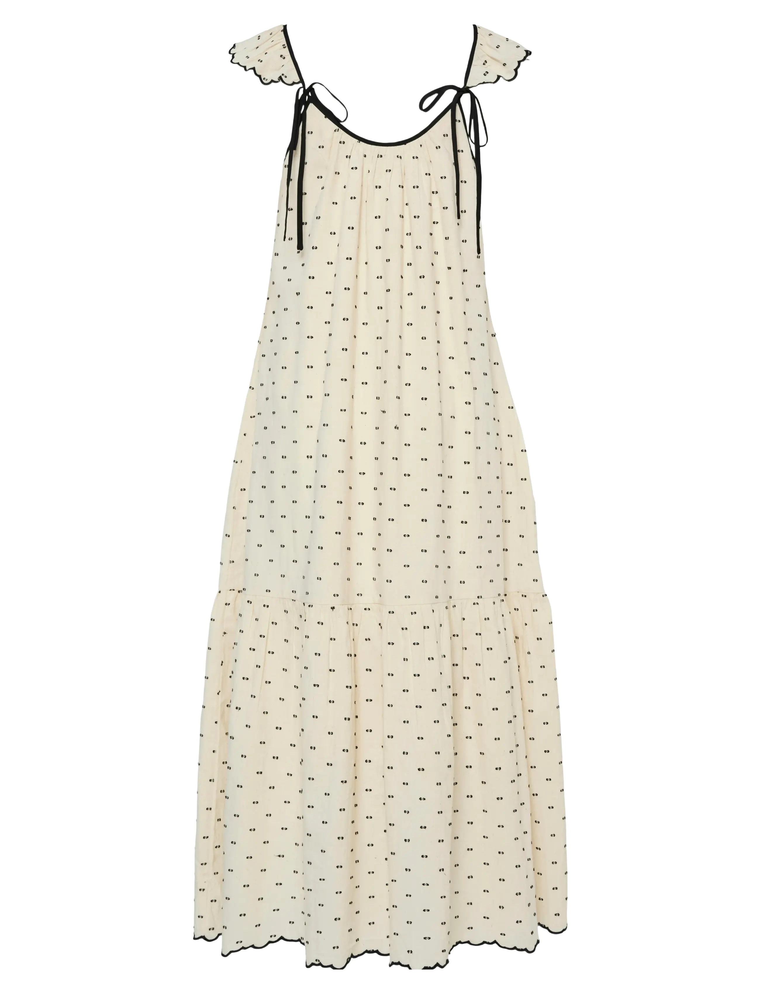 YAS - YASDOBBY SL ANKLE DRESS - sommarklänningar - gardenia - 2