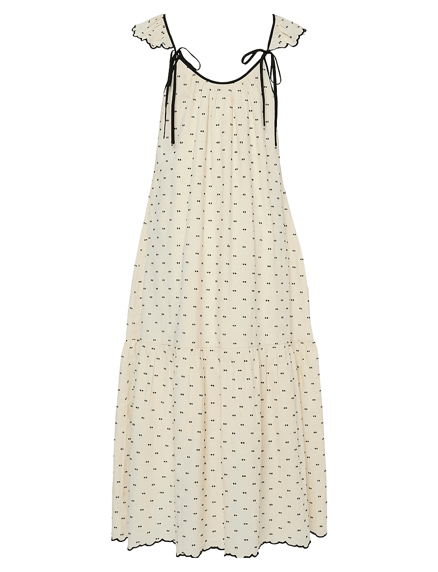 YAS - YASDOBBY SL ANKLE DRESS - sommerkjoler - gardenia - 2