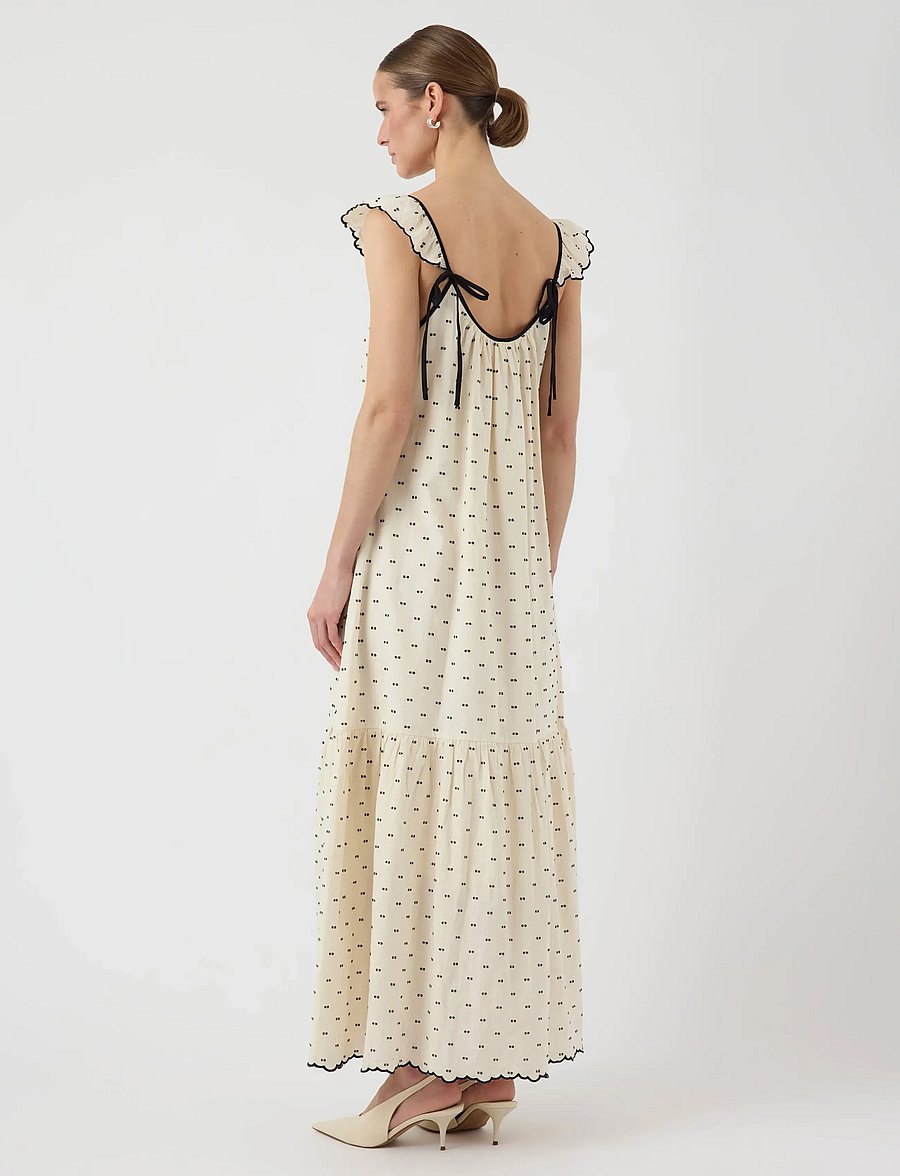 YAS - YASDOBBY SL ANKLE DRESS - sommerkjoler - gardenia - 3