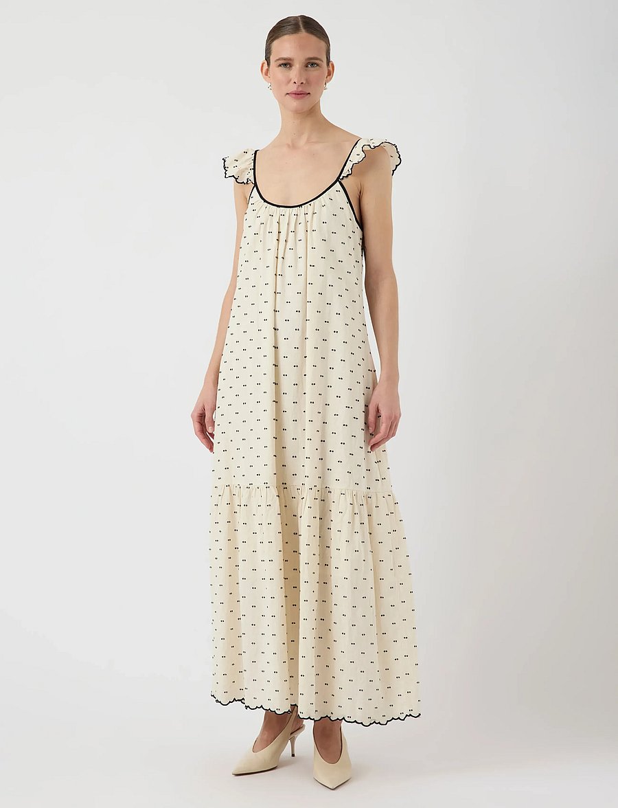 YAS - YASDOBBY SL ANKLE DRESS - sommerkjoler - gardenia - 4