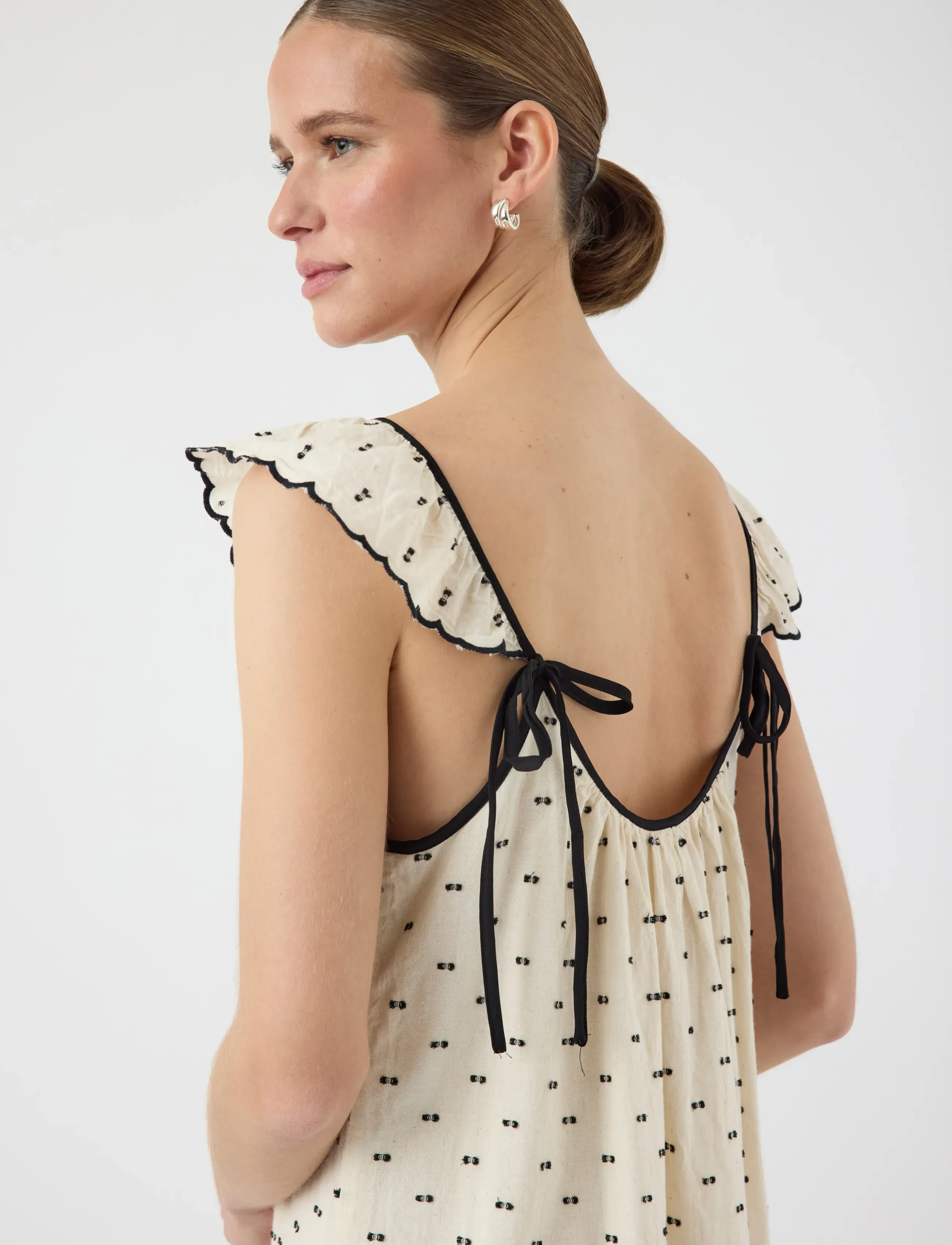 YAS - YASDOBBY SL ANKLE DRESS - sommarklänningar - gardenia - 5