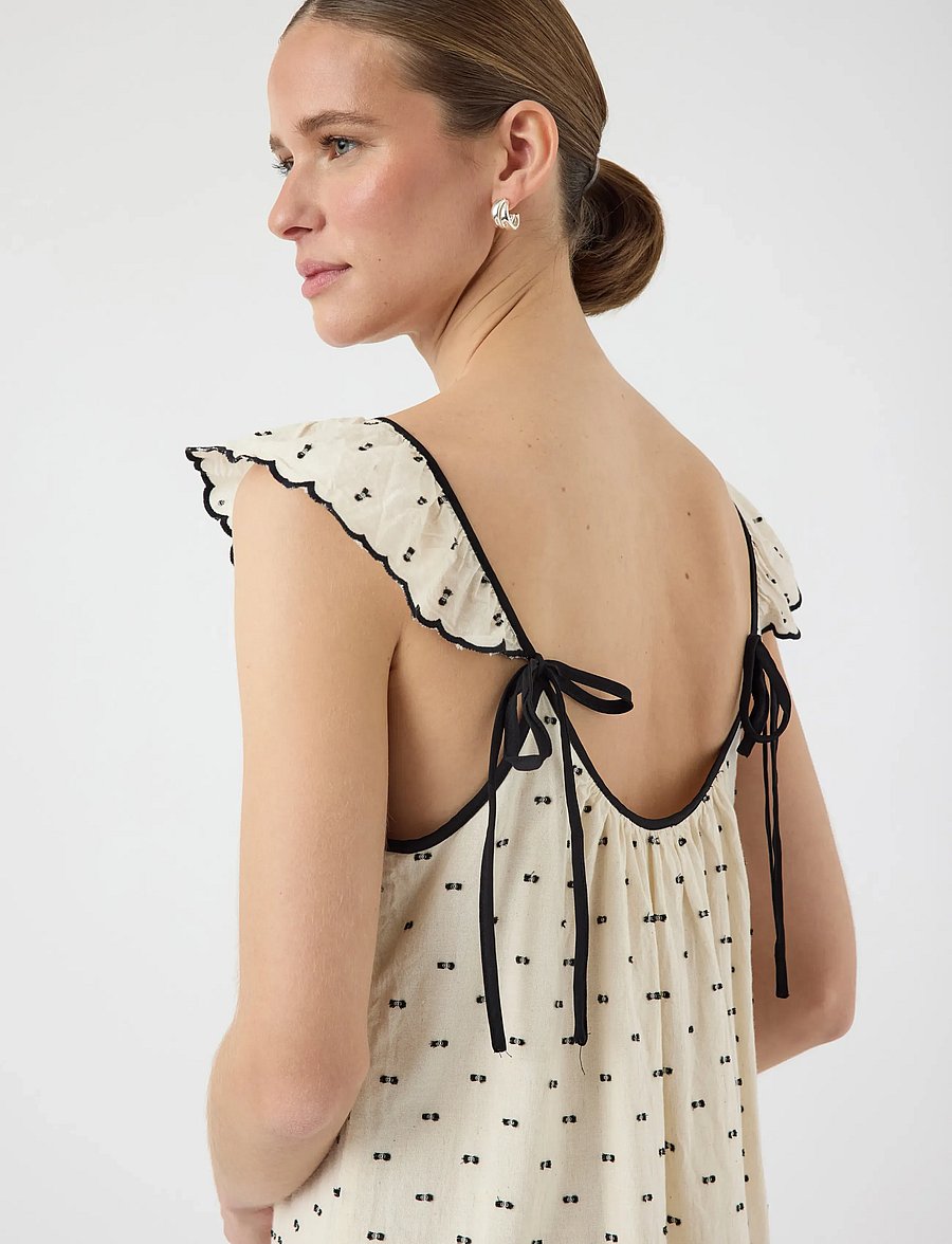 YAS - YASDOBBY SL ANKLE DRESS - sommerkjoler - gardenia - 5