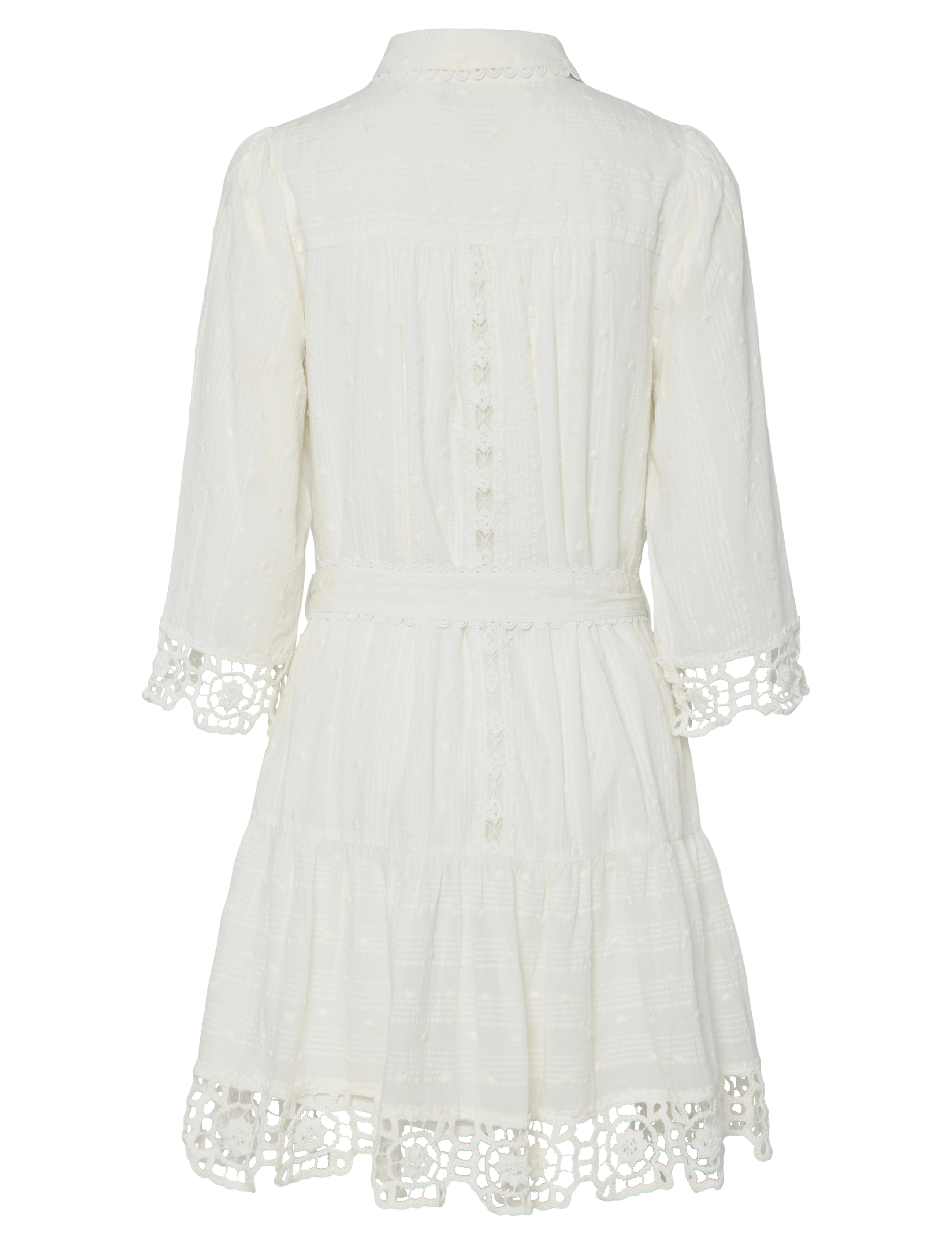 YAS - YASTHIA 3/4 SHIRT DRESS S. - ferming - star white - 1
