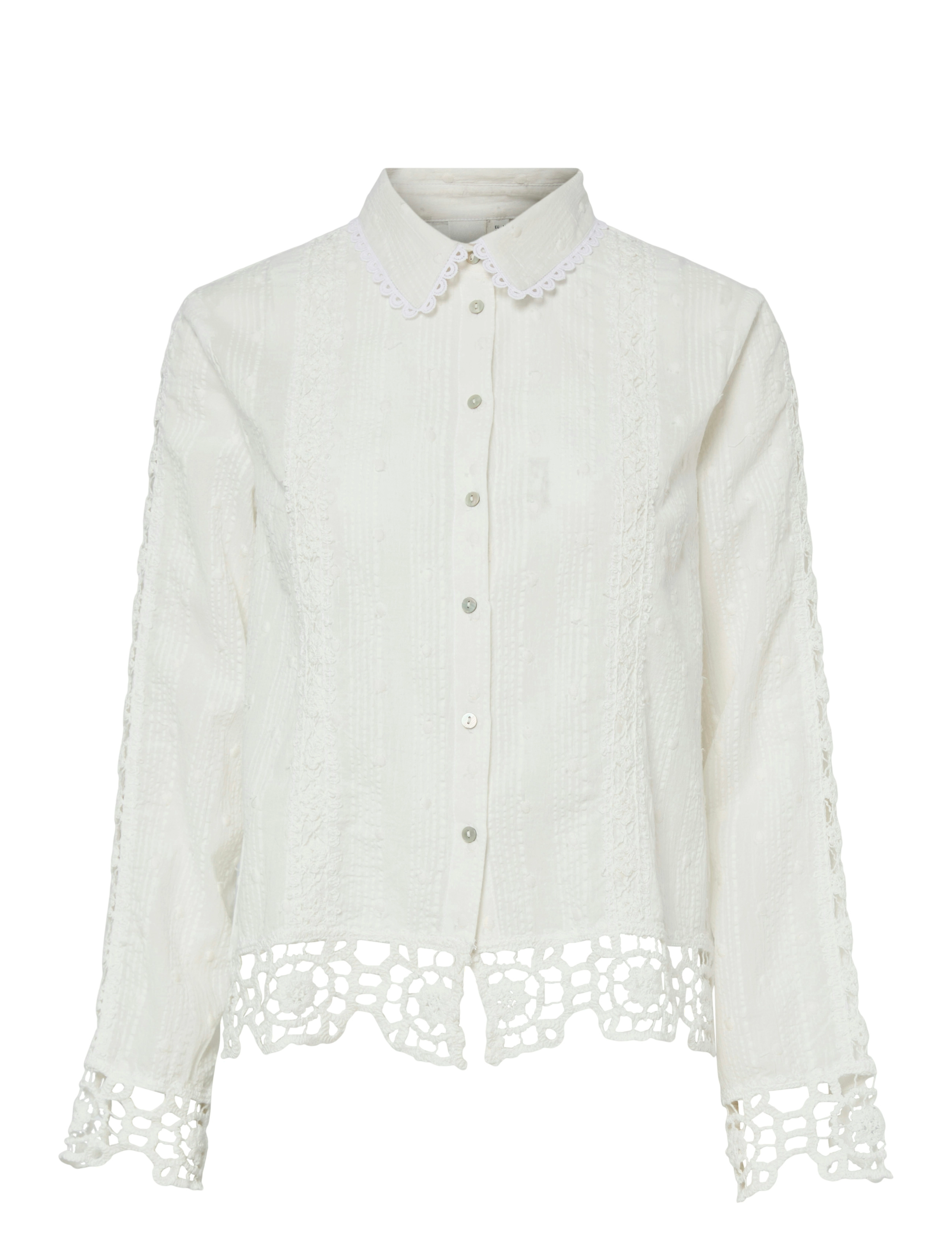 YAS Yasthia Ls Shirt S., 34, White, Skjorter > Langærmede, Dame