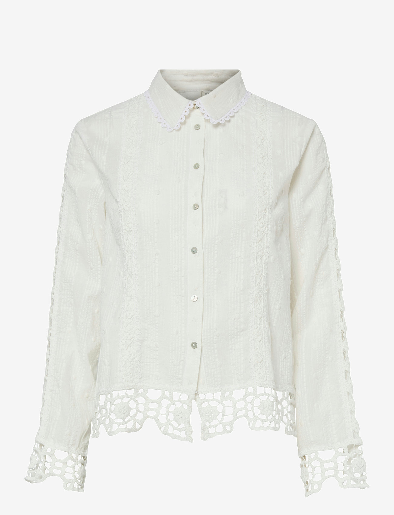 YAS - YASTHIA LS SHIRT S. - långärmade skjortor - star white - 0