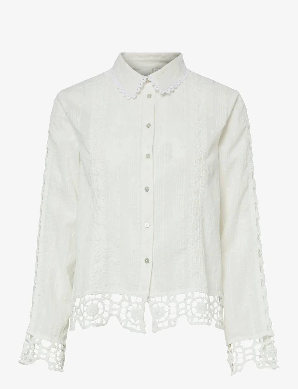 YAS - YASTHIA LS SHIRT S. - langærmede skjorter - star white - 0