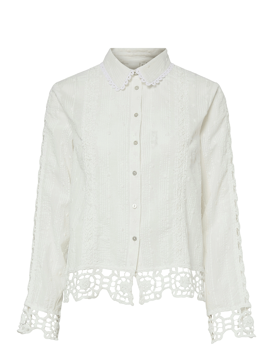 YAS - YASTHIA LS SHIRT S. - langärmlige hemden - star white - 0