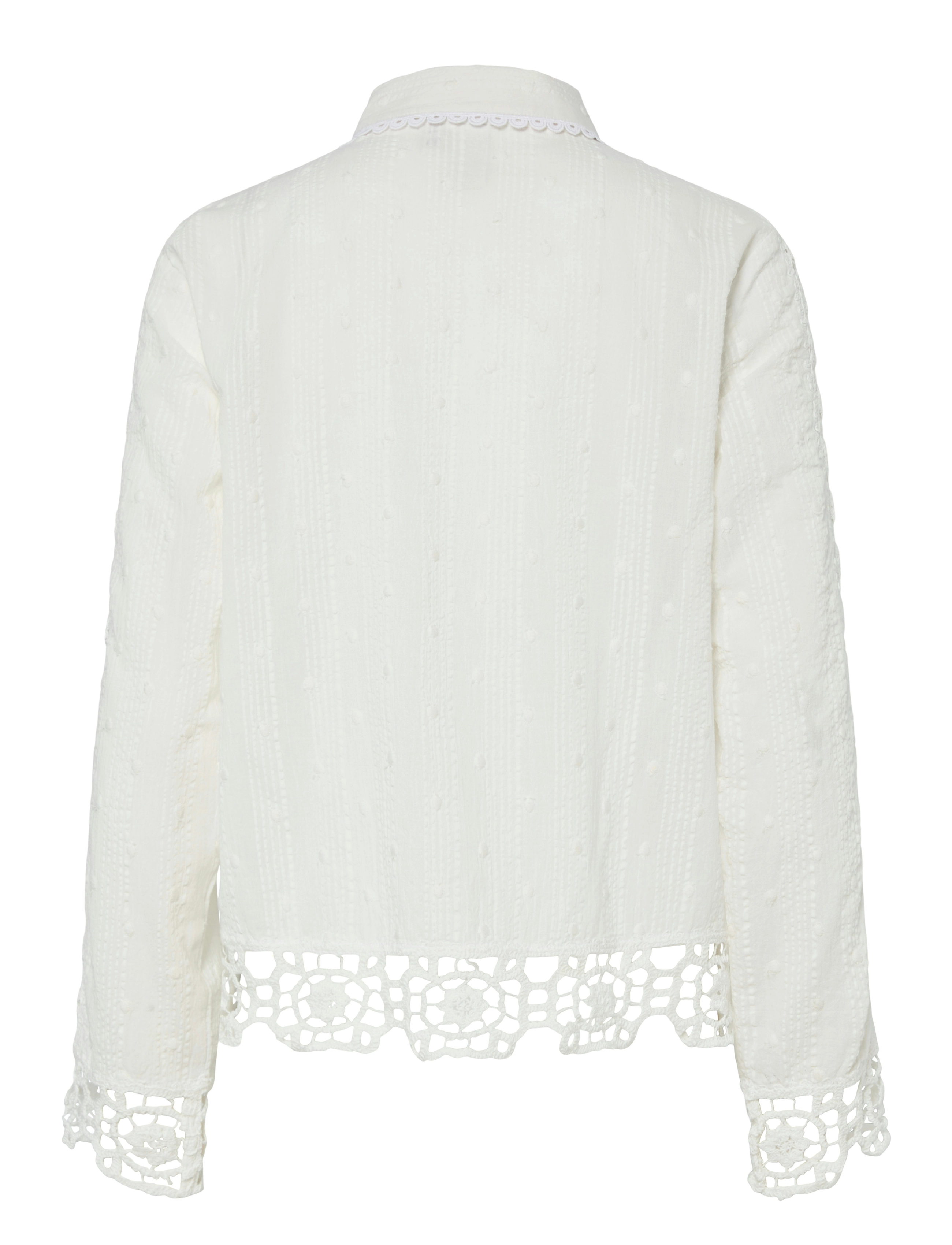 YAS - YASTHIA LS SHIRT S. - långärmade skjortor - star white - 1