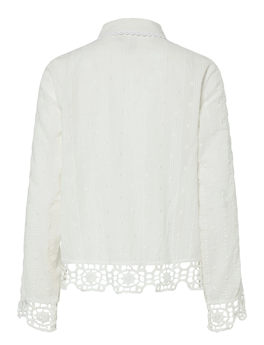 YAS - YASTHIA LS SHIRT S. - langärmlige hemden - star white - 1