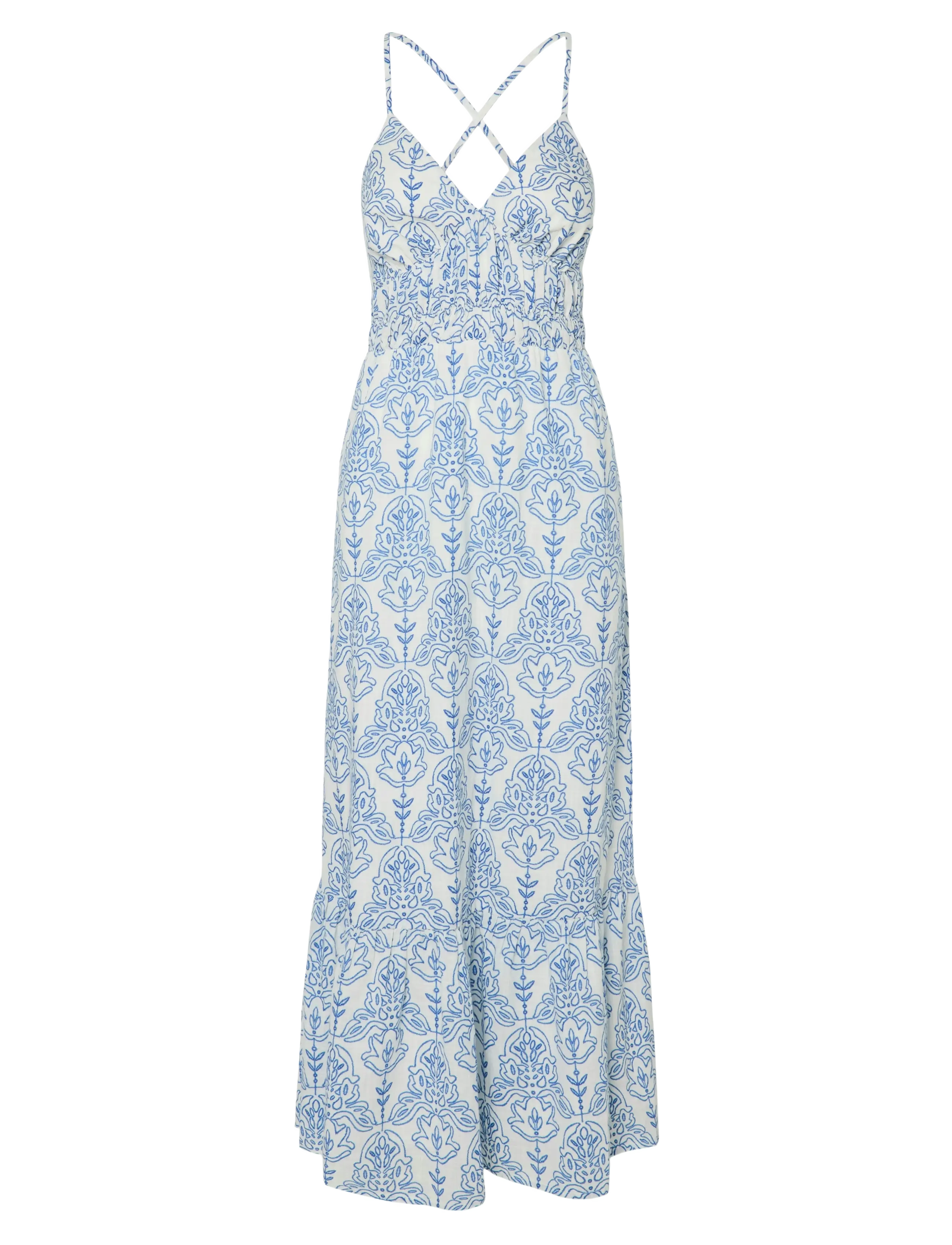 YAS cinni Sl Ankle Dress S., 42, Dresses, Blau - Summer Frauen