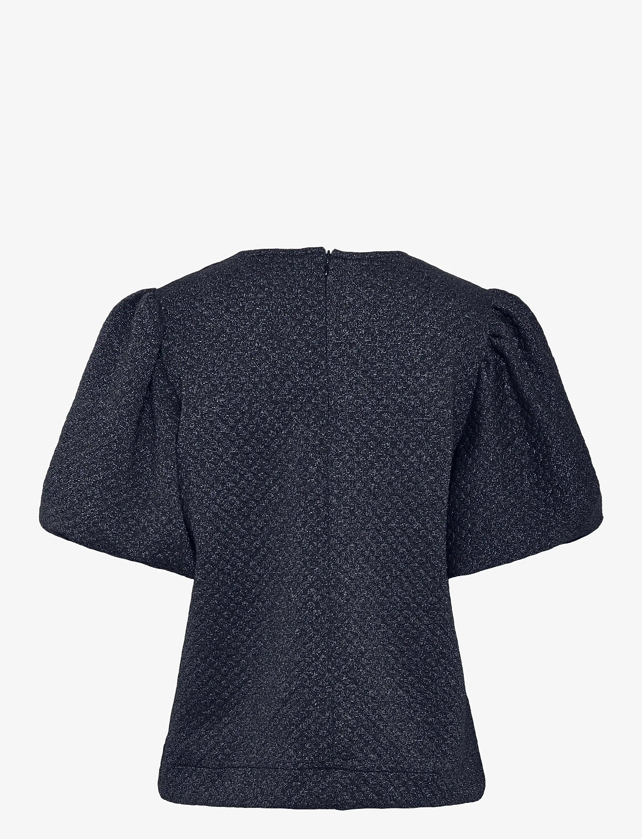 YAS - YASCASA 2/4 GLITTER TOP - EX - t-särgid - navy blazer - 2