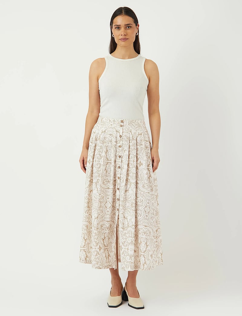 YAS - YASARA HW LONG SKIRT S. - midi-röcke - silver sage - 4