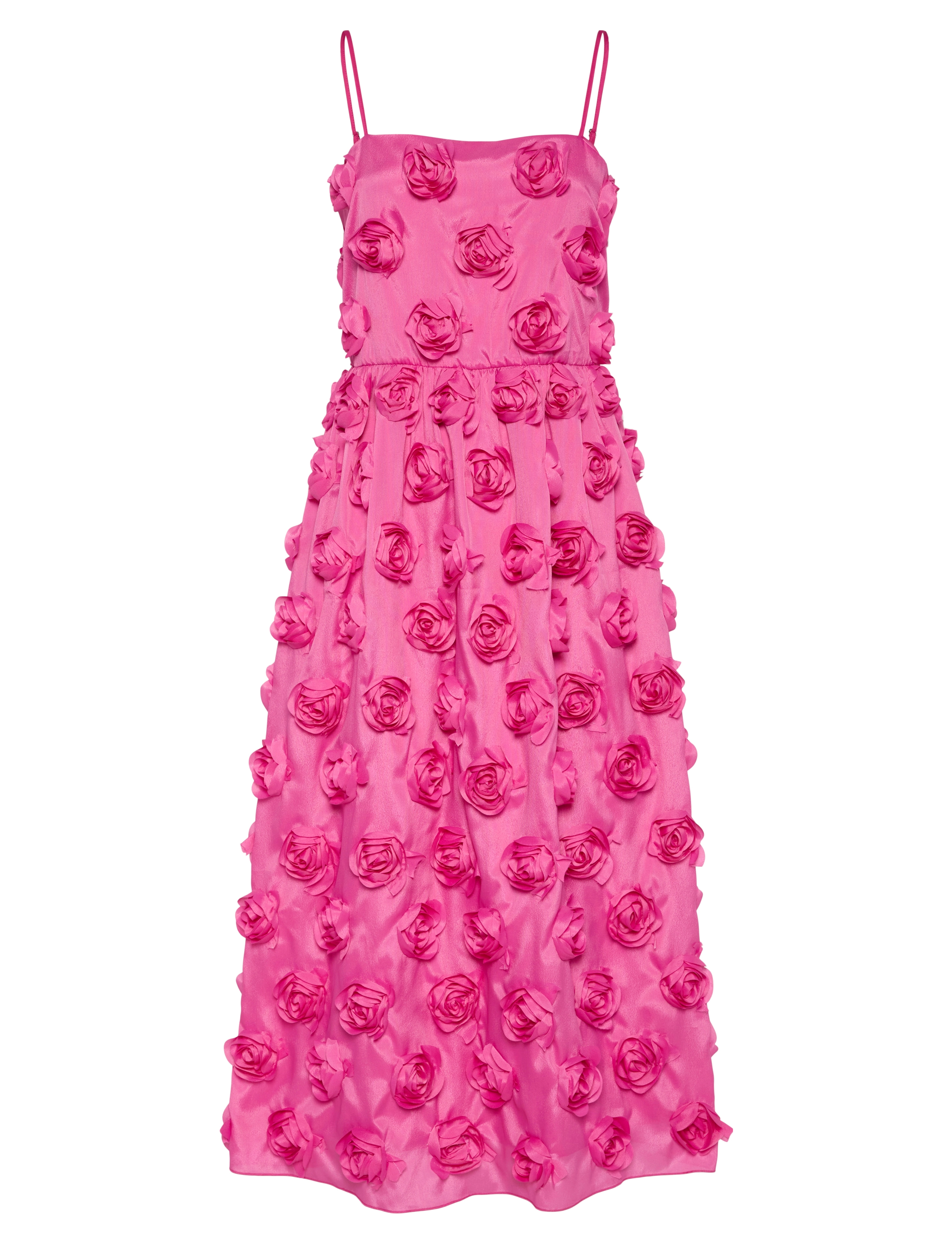 YAS Yasrossie Strap Midi Dress - Ka Event, 40, Pink, Kjoler > Knælange Og Midi, Dame