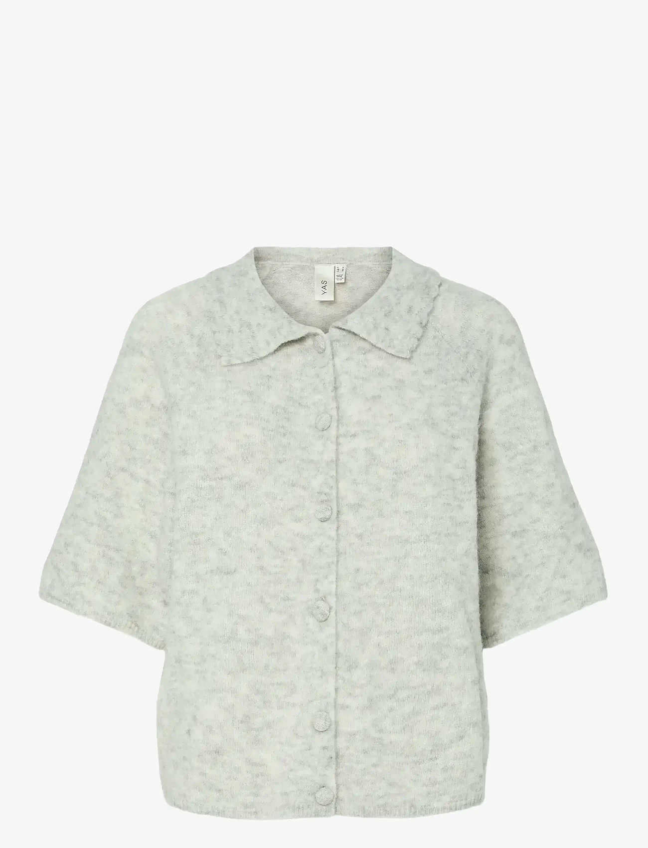 YAS - YASDURA 2/4 KNIT CARDIGAN S. - cardigans - light grey melange - 0