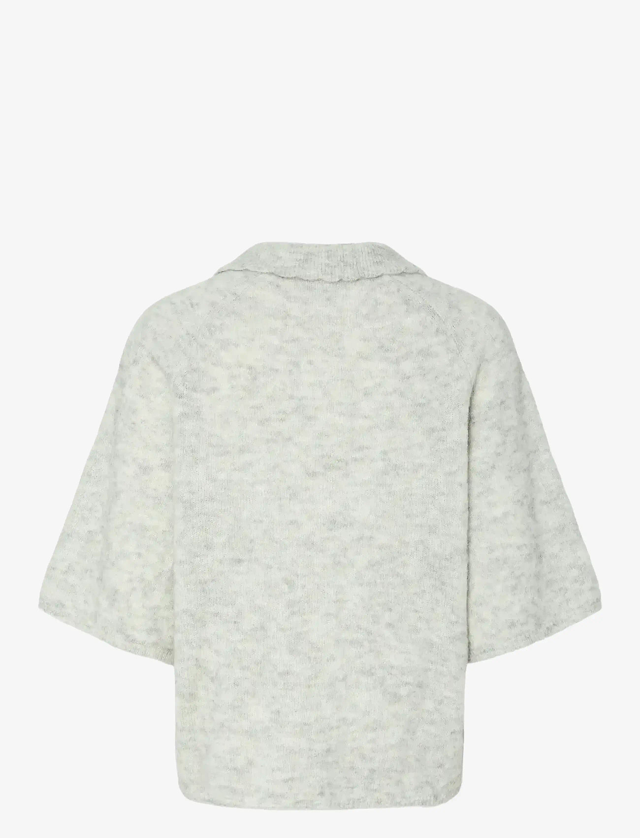 YAS - YASDURA 2/4 KNIT CARDIGAN S. - cardigans - light grey melange - 1