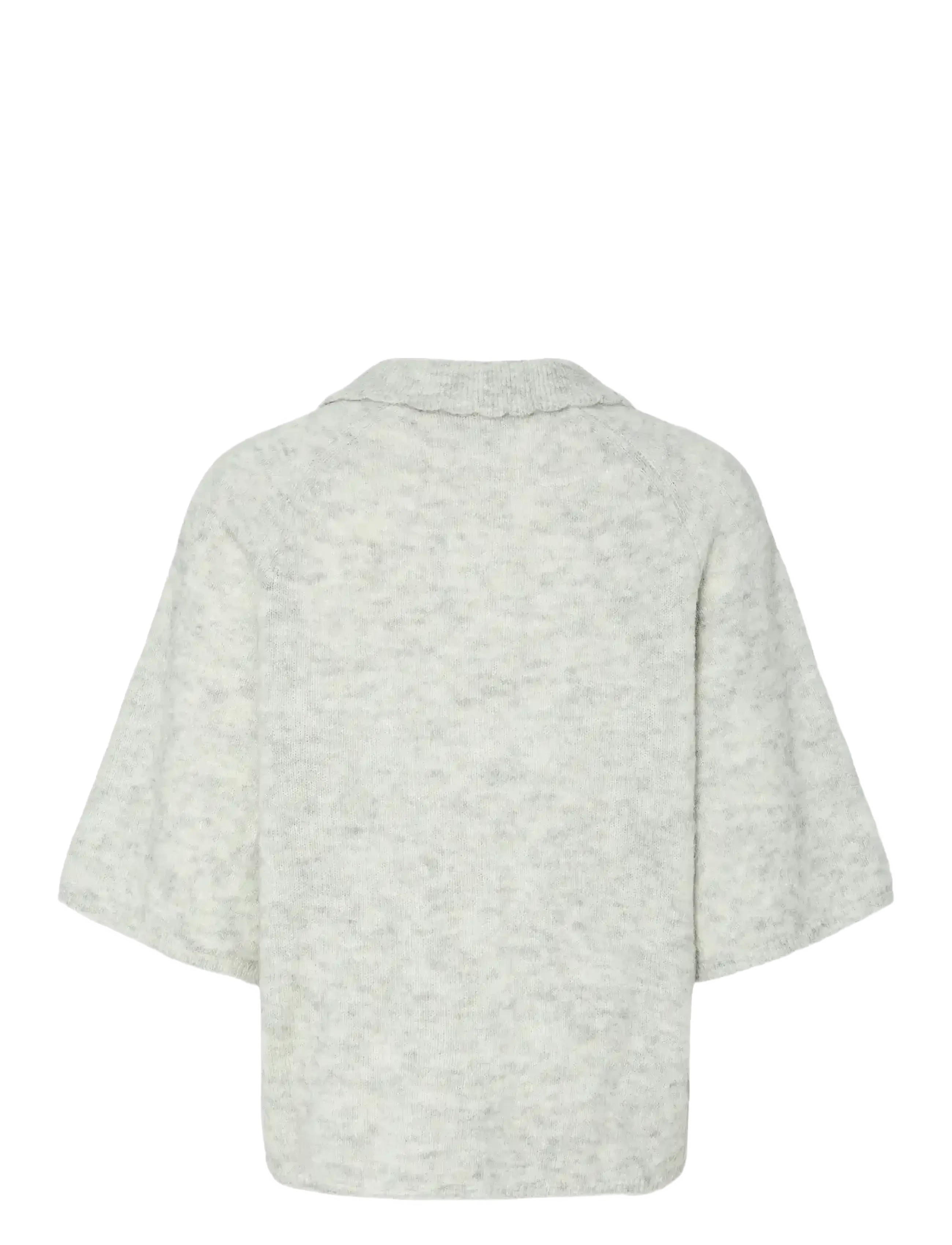 YAS - YASDURA 2/4 KNIT CARDIGAN S. - cardigans - light grey melange - 1
