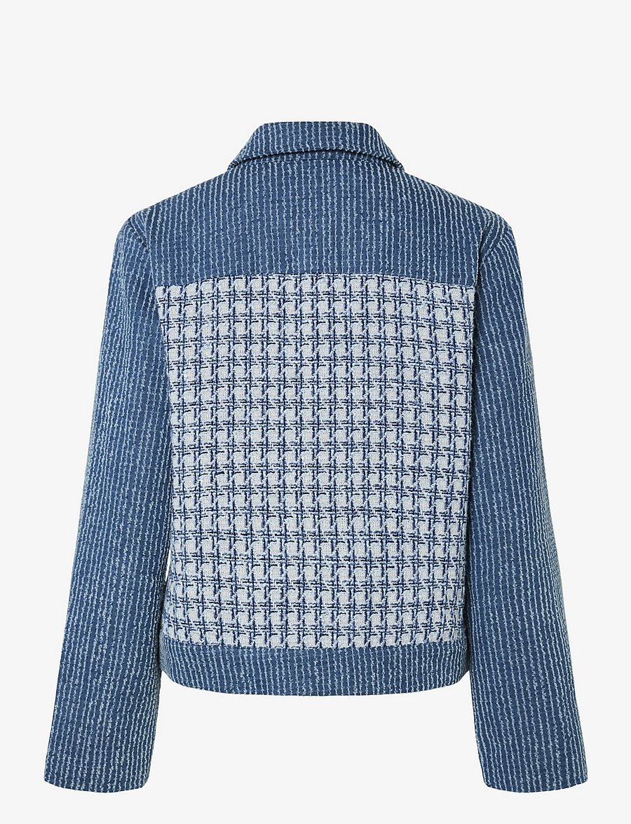 YAS - YASBERU LS JACKET - frühlingsjacken - dark blue denim - 2