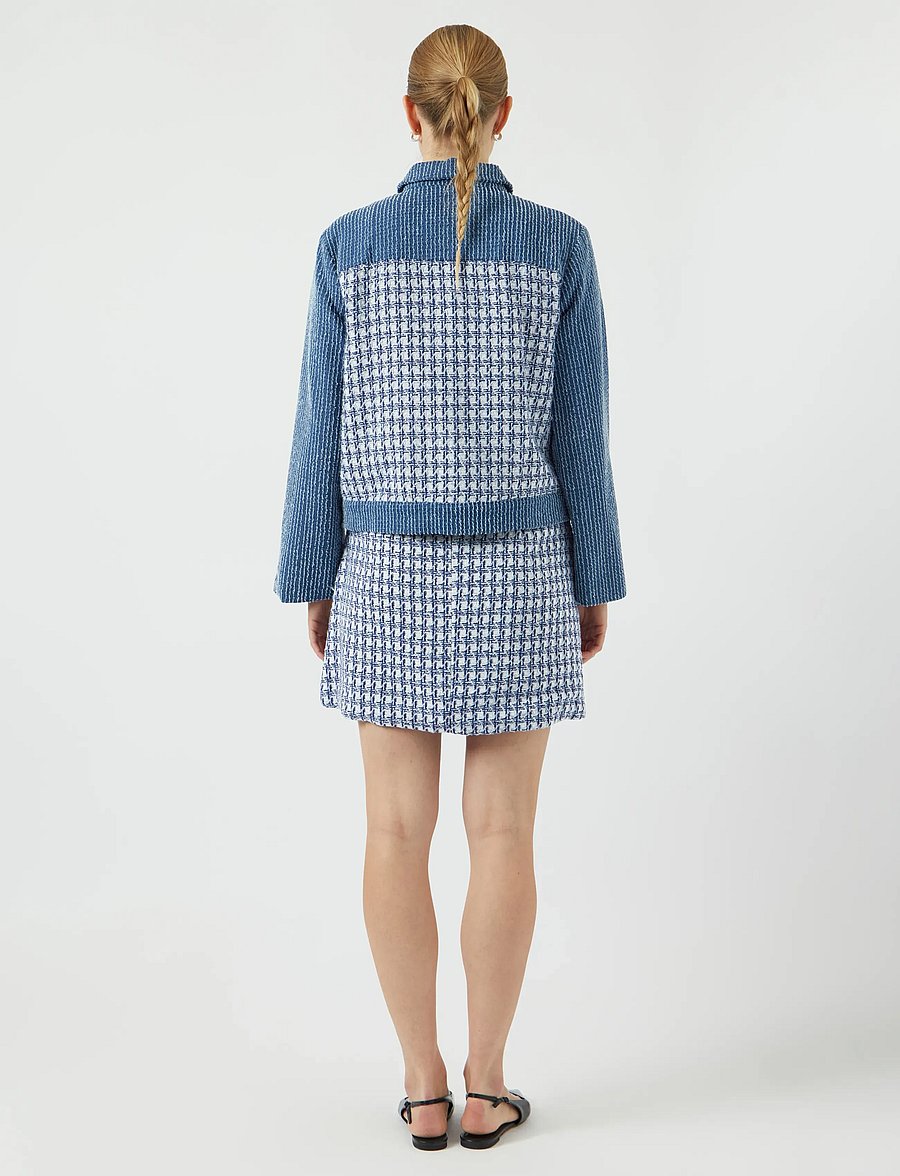 YAS - YASBERU LS JACKET - frühlingsjacken - dark blue denim - 3