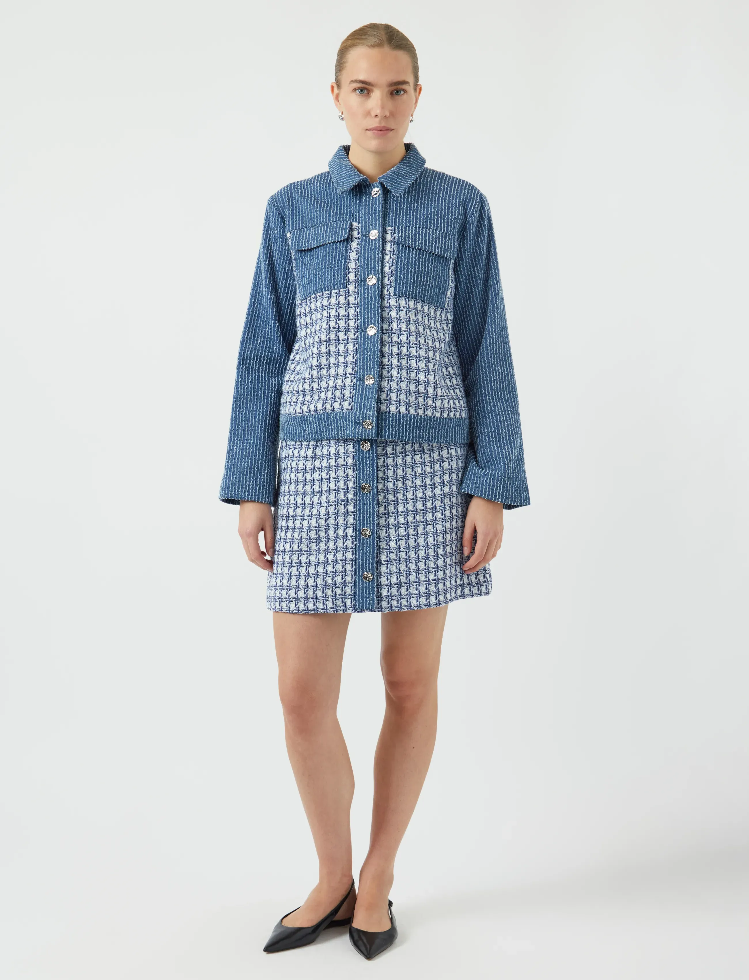 YAS - YASBERU LS JACKET - jeansjacken - dark blue denim - 4