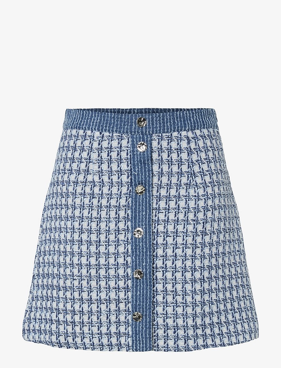YAS - YASBERU HMW SKIRT - strickröcke - dark blue denim - 1