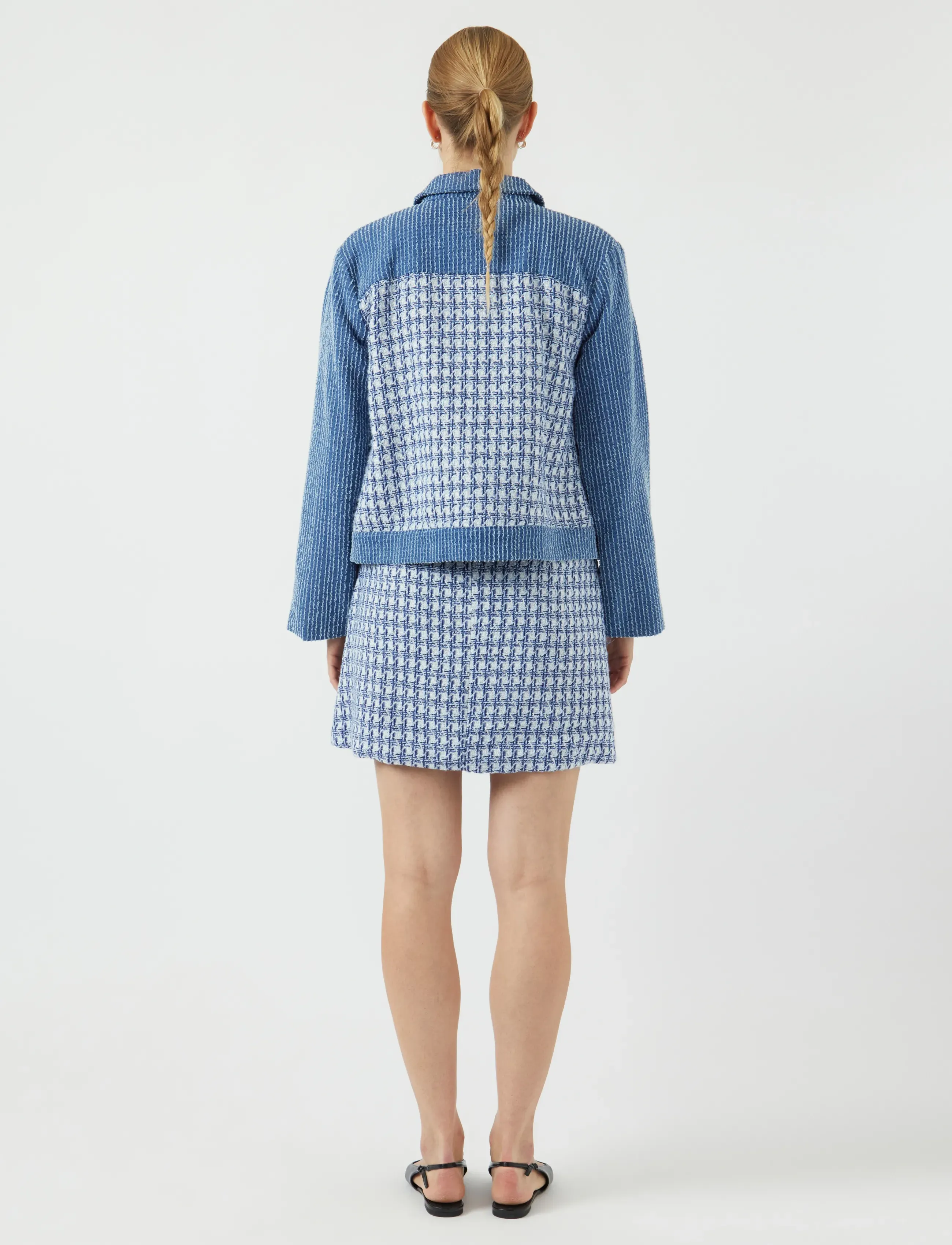 YAS - YASBERU HMW SKIRT - stickade kjolar - dark blue denim - 3
