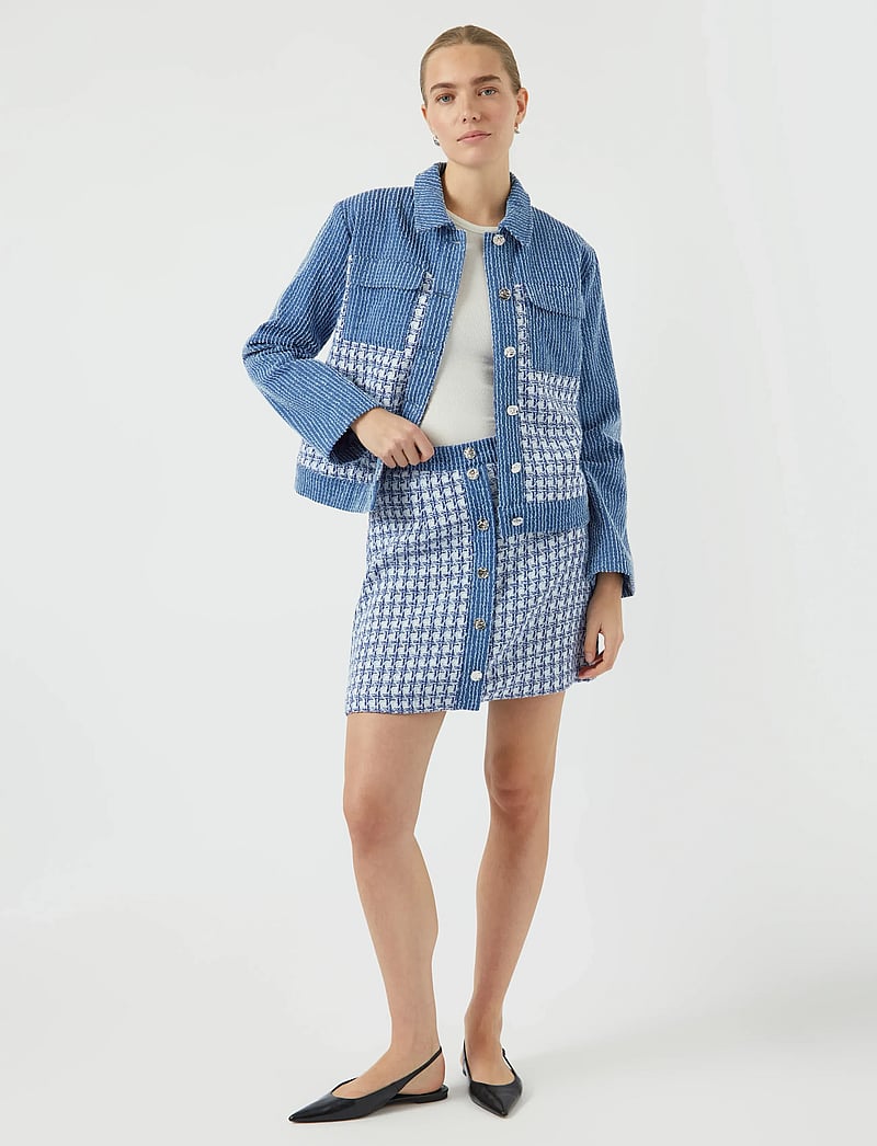 YAS - YASBERU HMW SKIRT - strickröcke - dark blue denim - 4