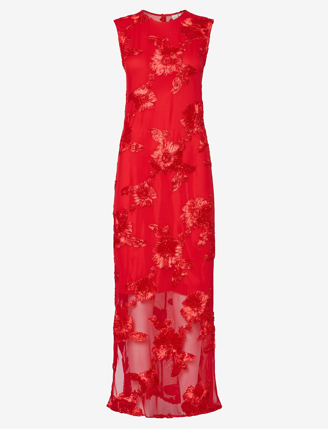 YAS - YASFLOREE SL LONG DRESS S. - SHOW - festkjoler - cherry tomato - 0