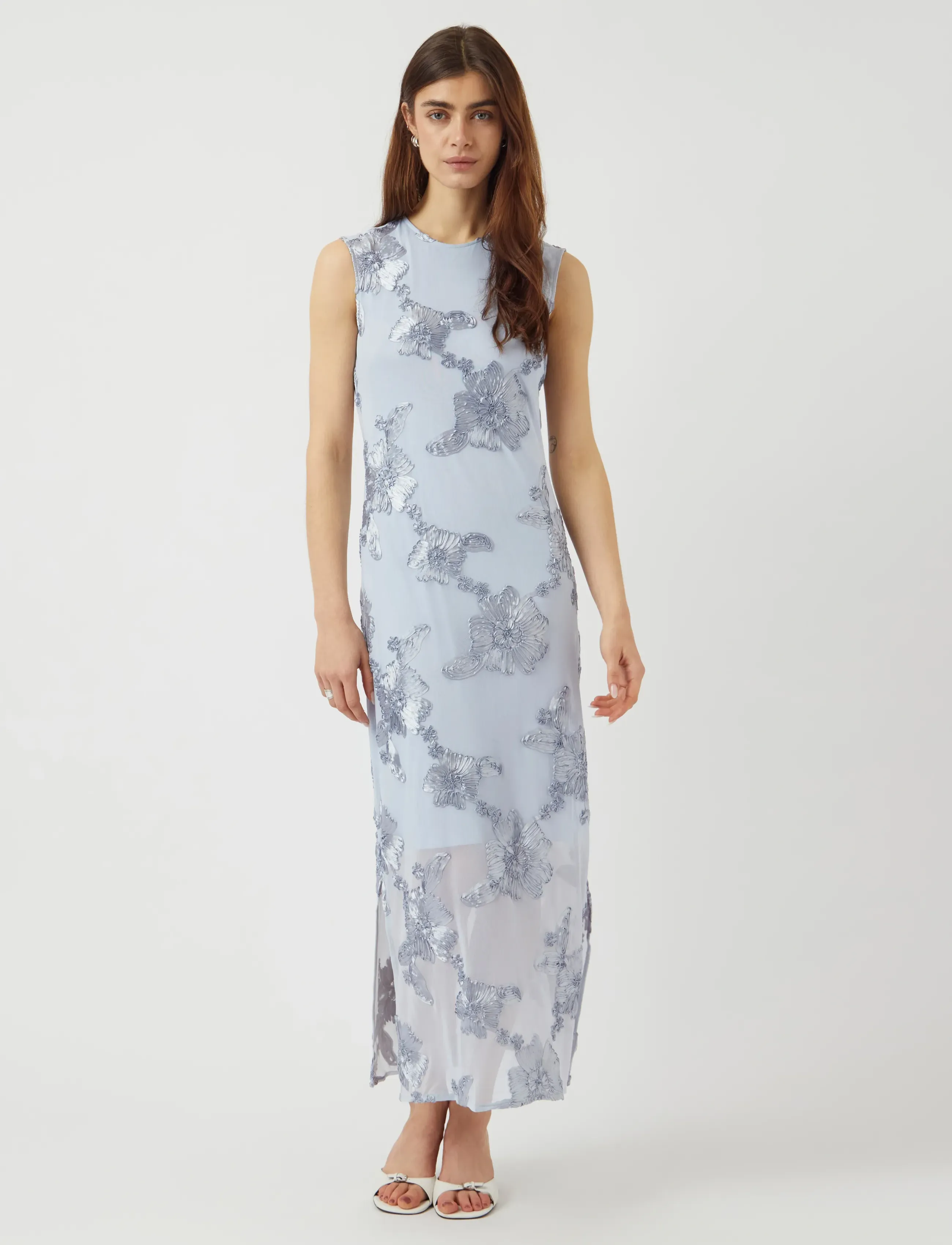 YAS YASFLOREE SL LONG DRESS S. - SHOW - Kleider - HALOGEN BLUE / blue