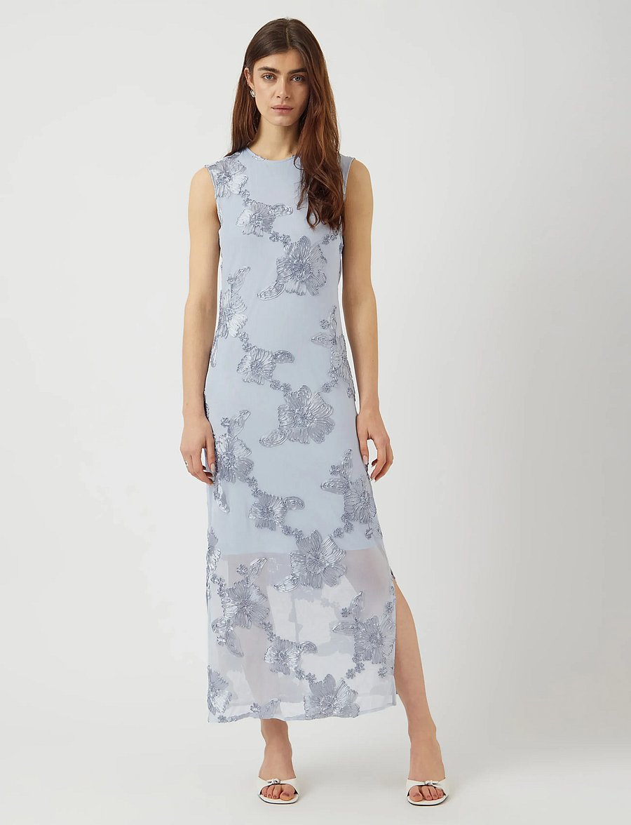 YAS - YASFLOREE SL LONG DRESS S. - SHOW - pidulikud kleidid - halogen blue - 4