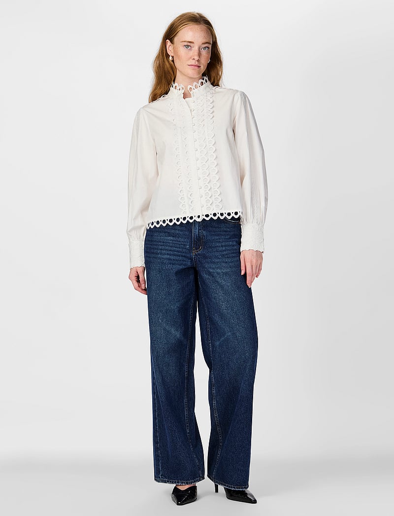 YAS - YASJANE LS SHIRT S. - krekli ar garām piedurknēm - star white - 5