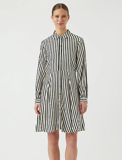 Zwarte Y.A.S. Mini jurk YASTEALA LS SHIRT DRESS S Zwarte Y.A.S. Mini jurk YASTEALA LS SHIRT DRESS S