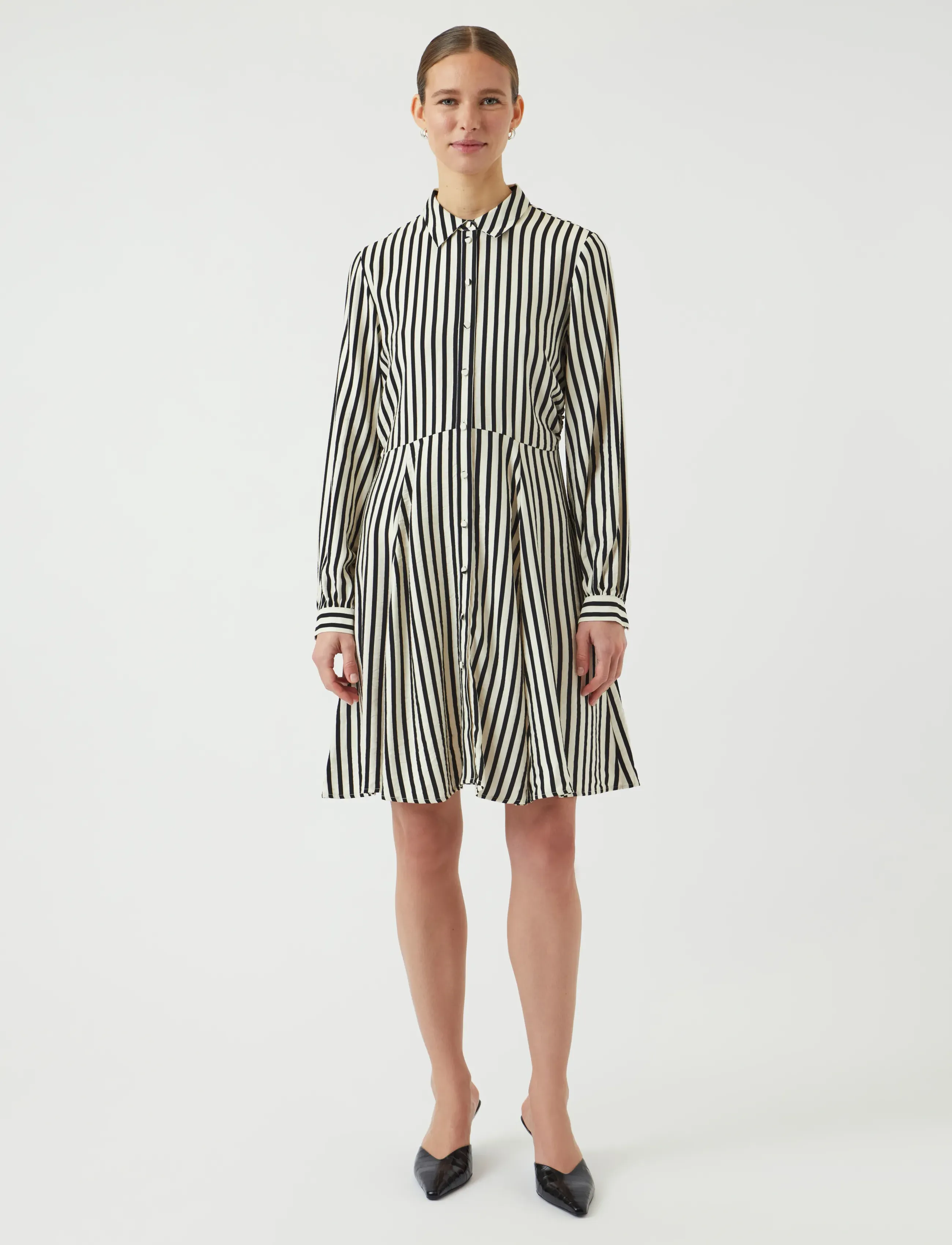 YAS - YASKAYA LS SHIRT DRESS S. NOOS - skjortekjoler - birch - 4